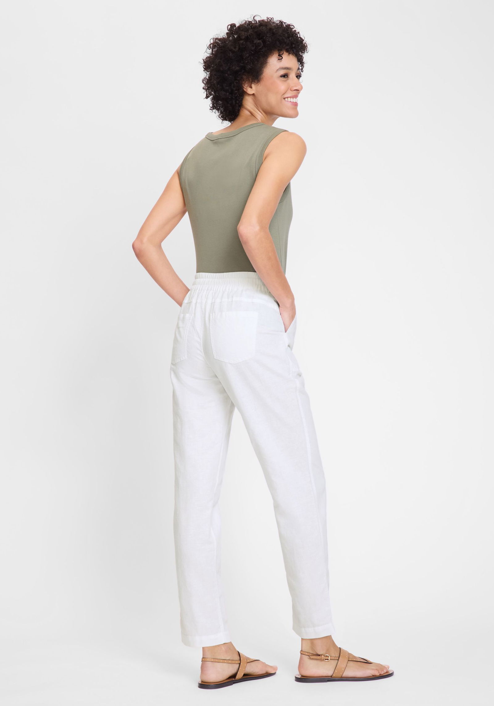 Olsen |  Olsen Schmale Hose  | 40 | white