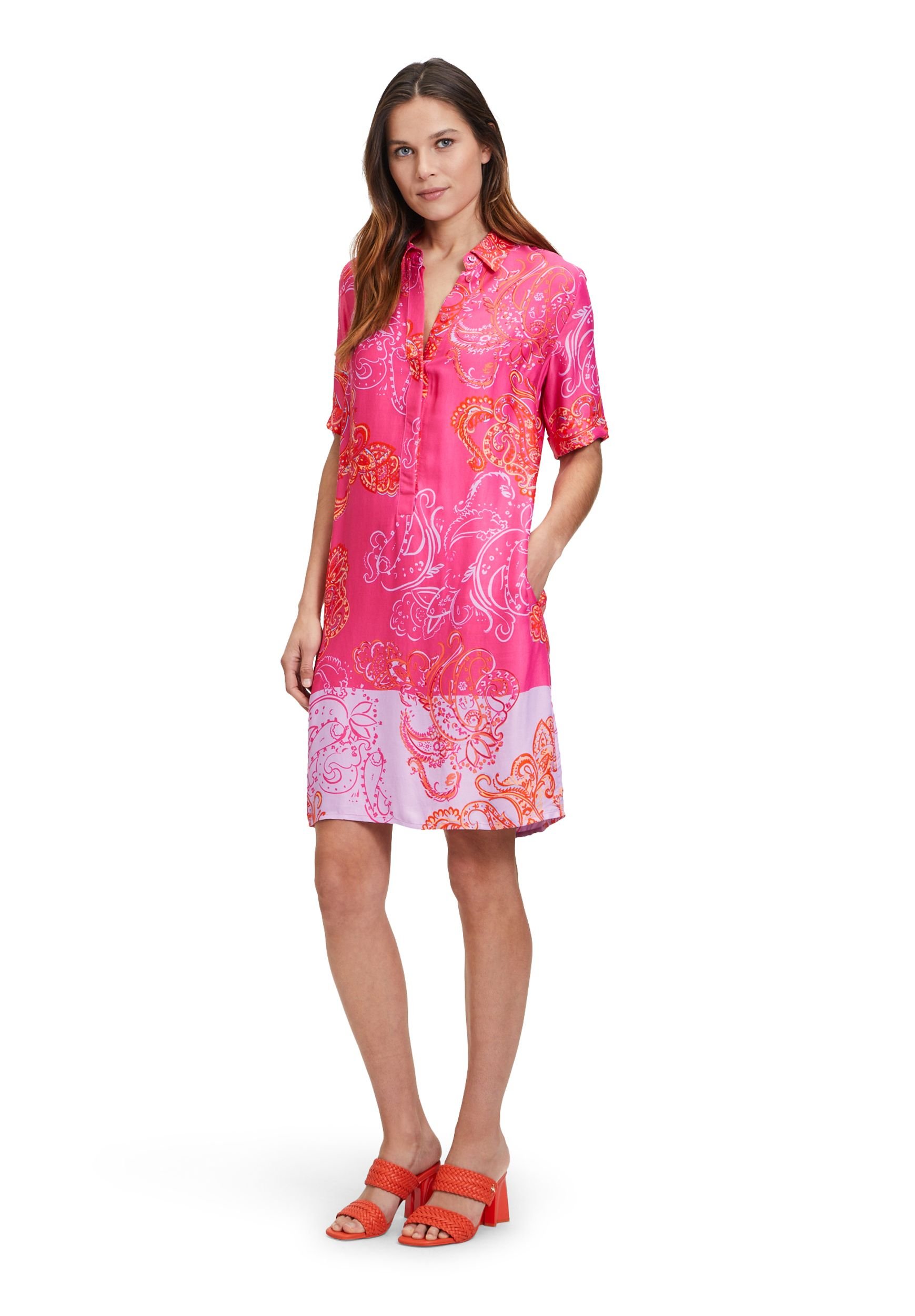 Betty Barclay Knielanges Hemdblusenkleid aus Viskose