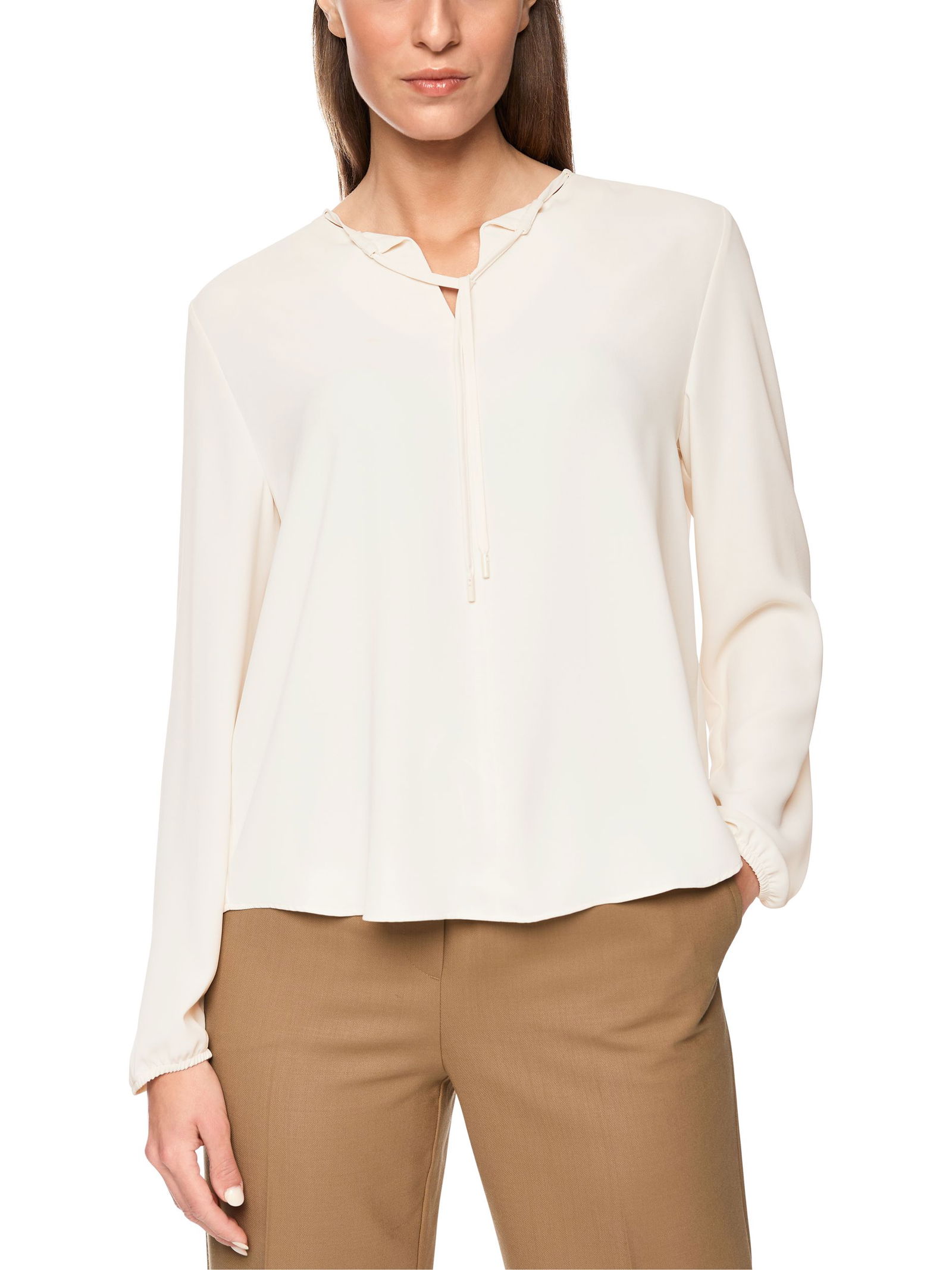 615932bd398d4e10d390ea5305e2d199 Marc Cain Sports |  Marc Cain Sports Druckbluse  | 44 | bright ecru