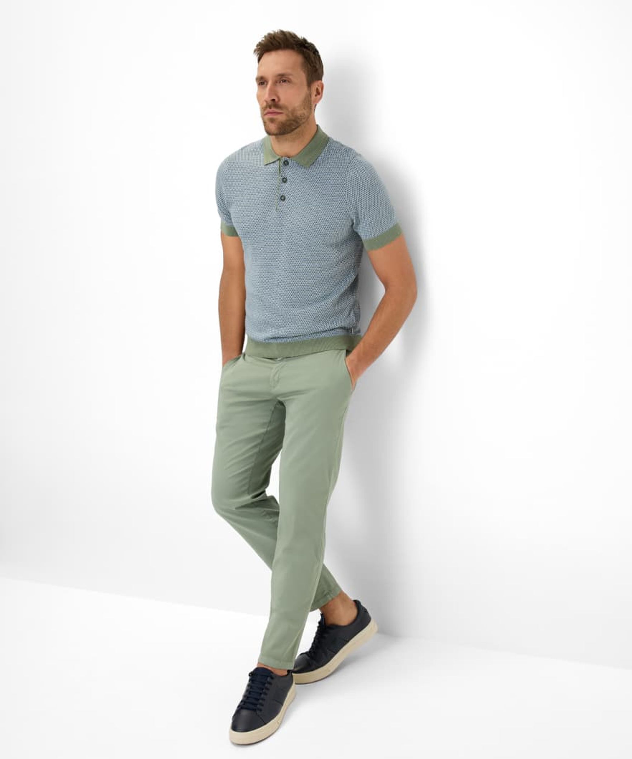 Brax |  Brax Poloshirt  | L | sage