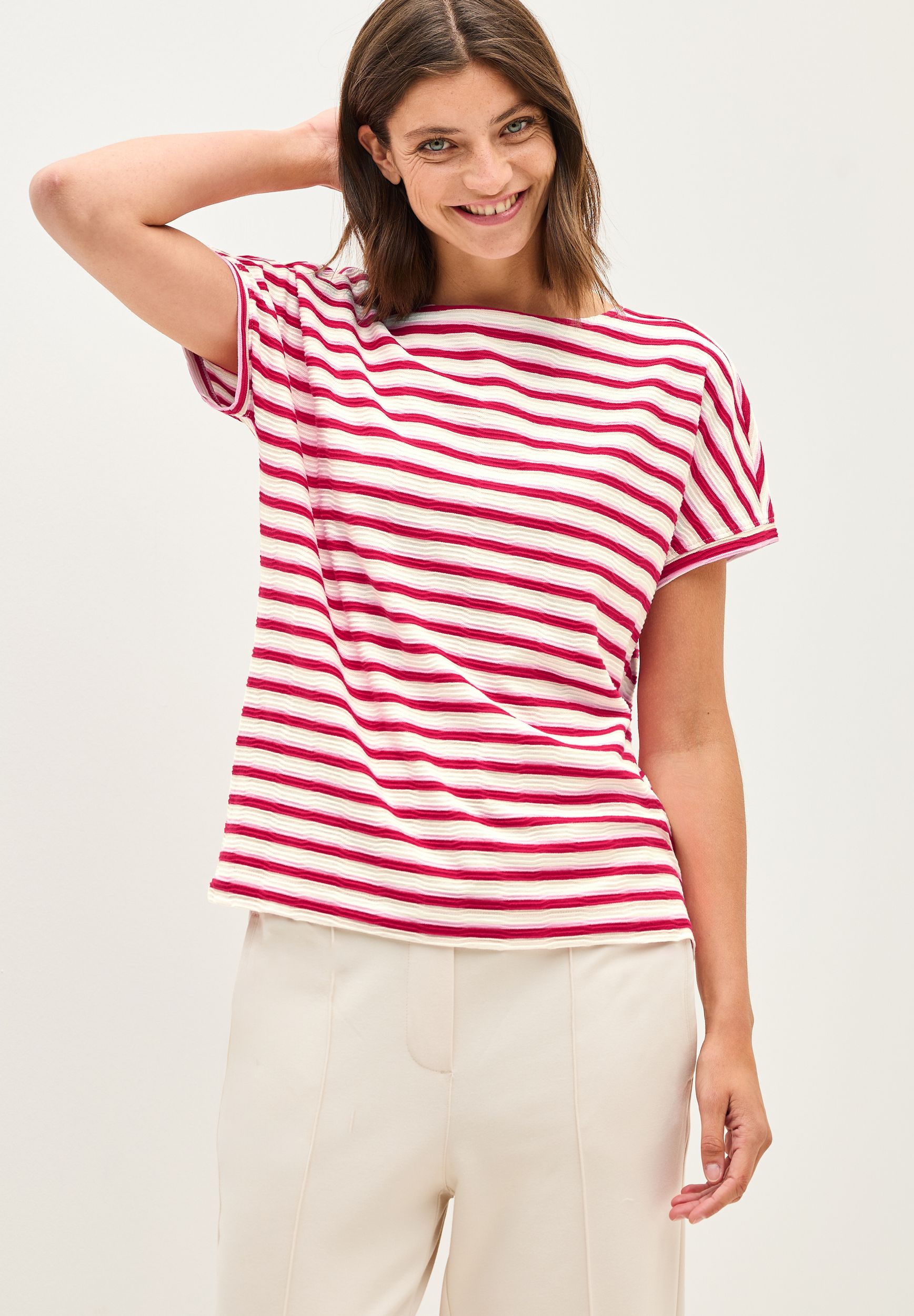  |  Gestreiftes Strukturshirt | L | 11231_36759