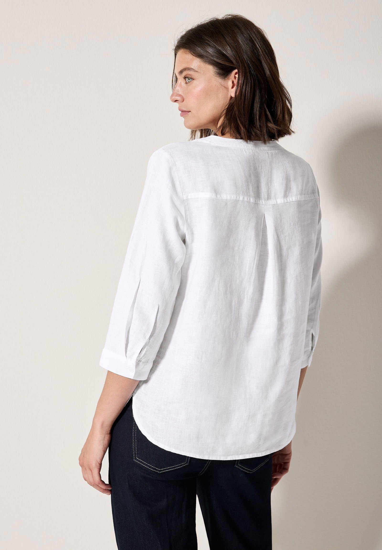 CECIL |  CECIL Bluse aus Leinen  | XL | white
