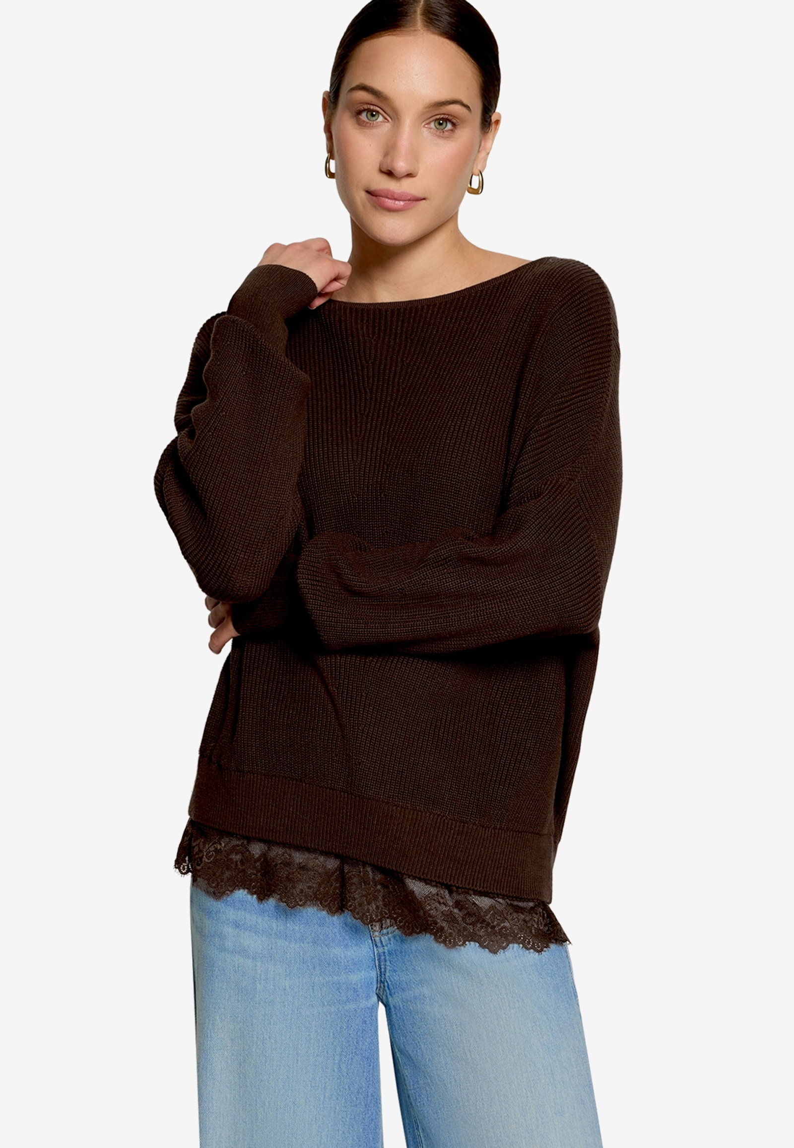 Strickpullover Kurz 1/1 Arm, Chocolate Plum #2