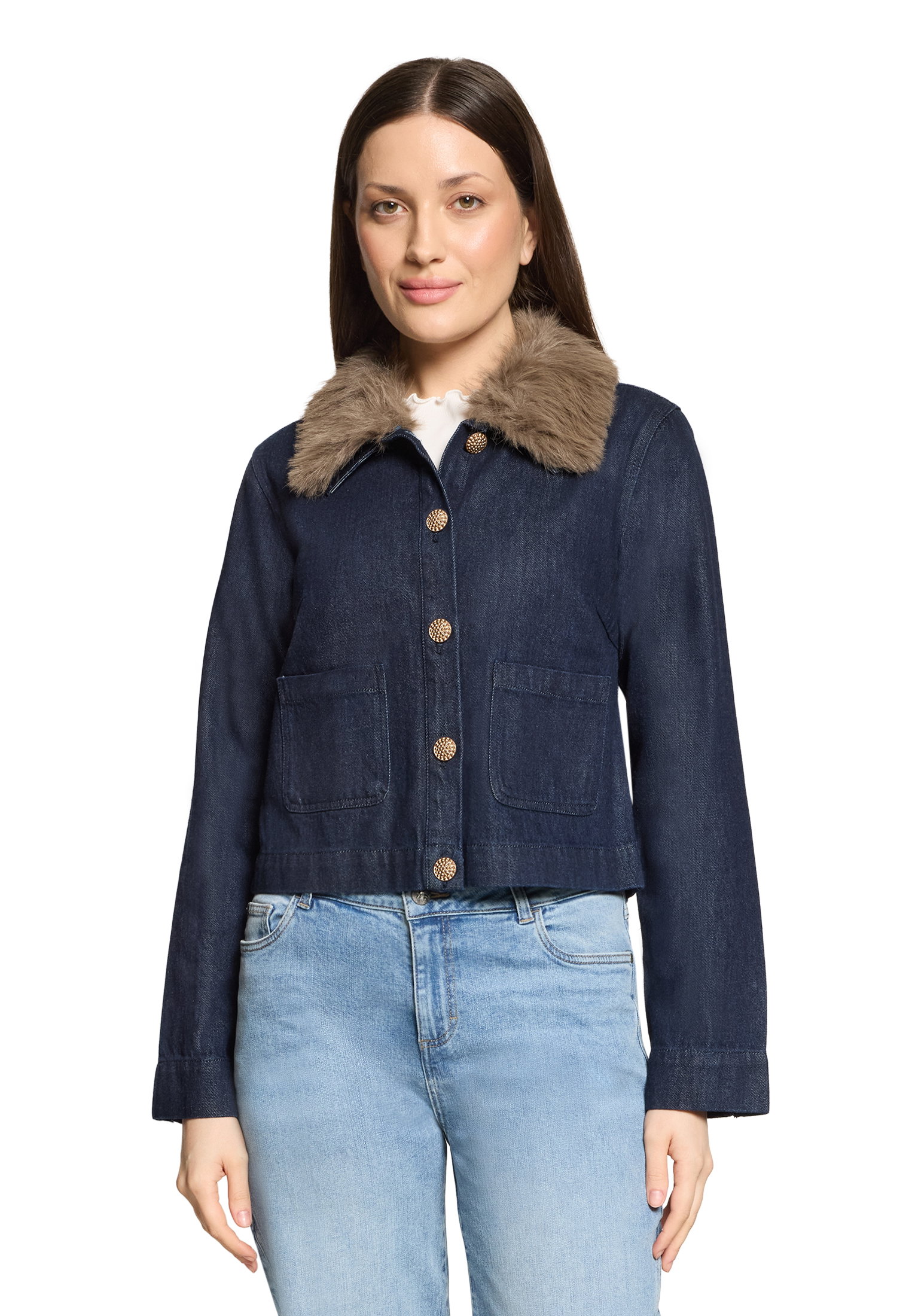 Blazerjacke Kurz 1/1 Arm, Patch Blue/Brown #3