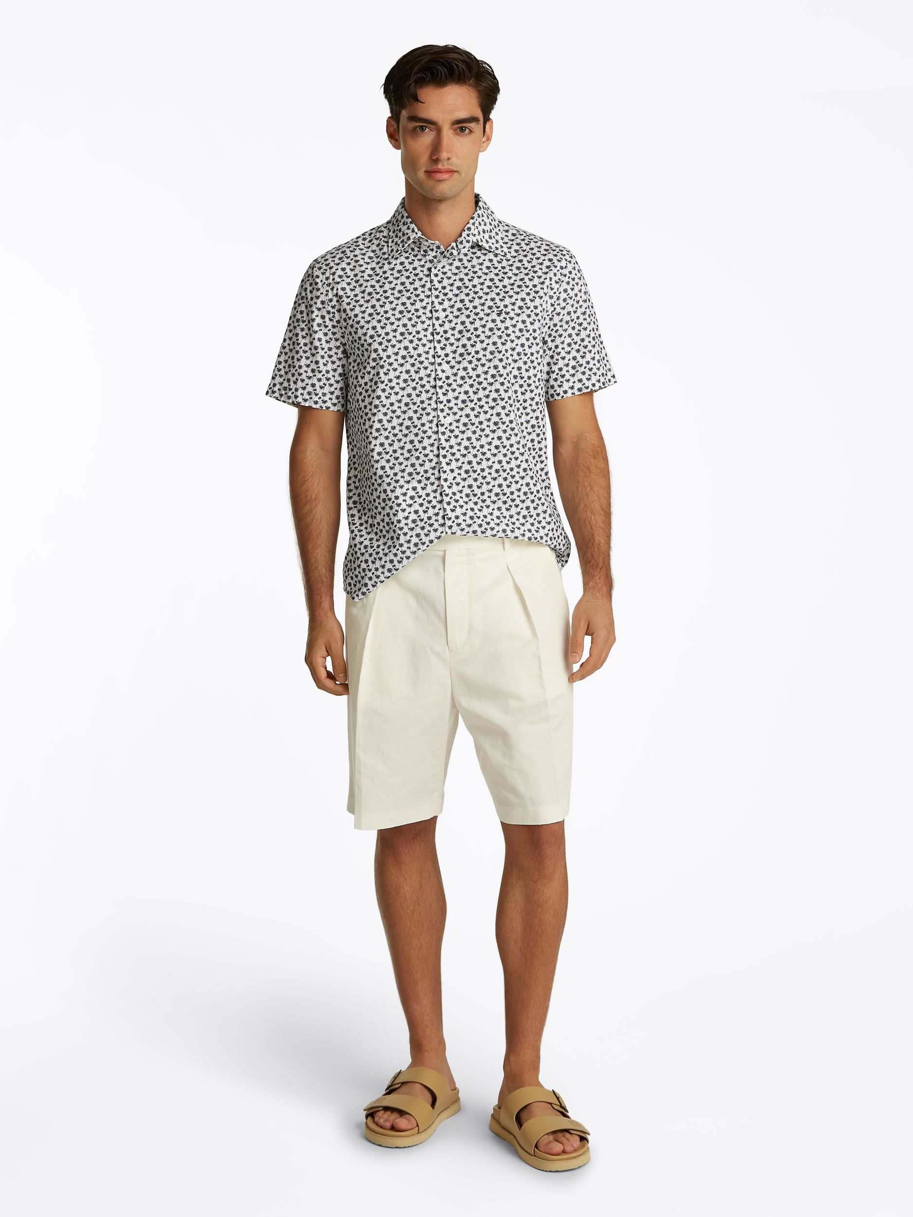 Tommy Hilfiger |  Tommy Hilfiger Hemd Regular Fit  | M | optic white / carbon navy