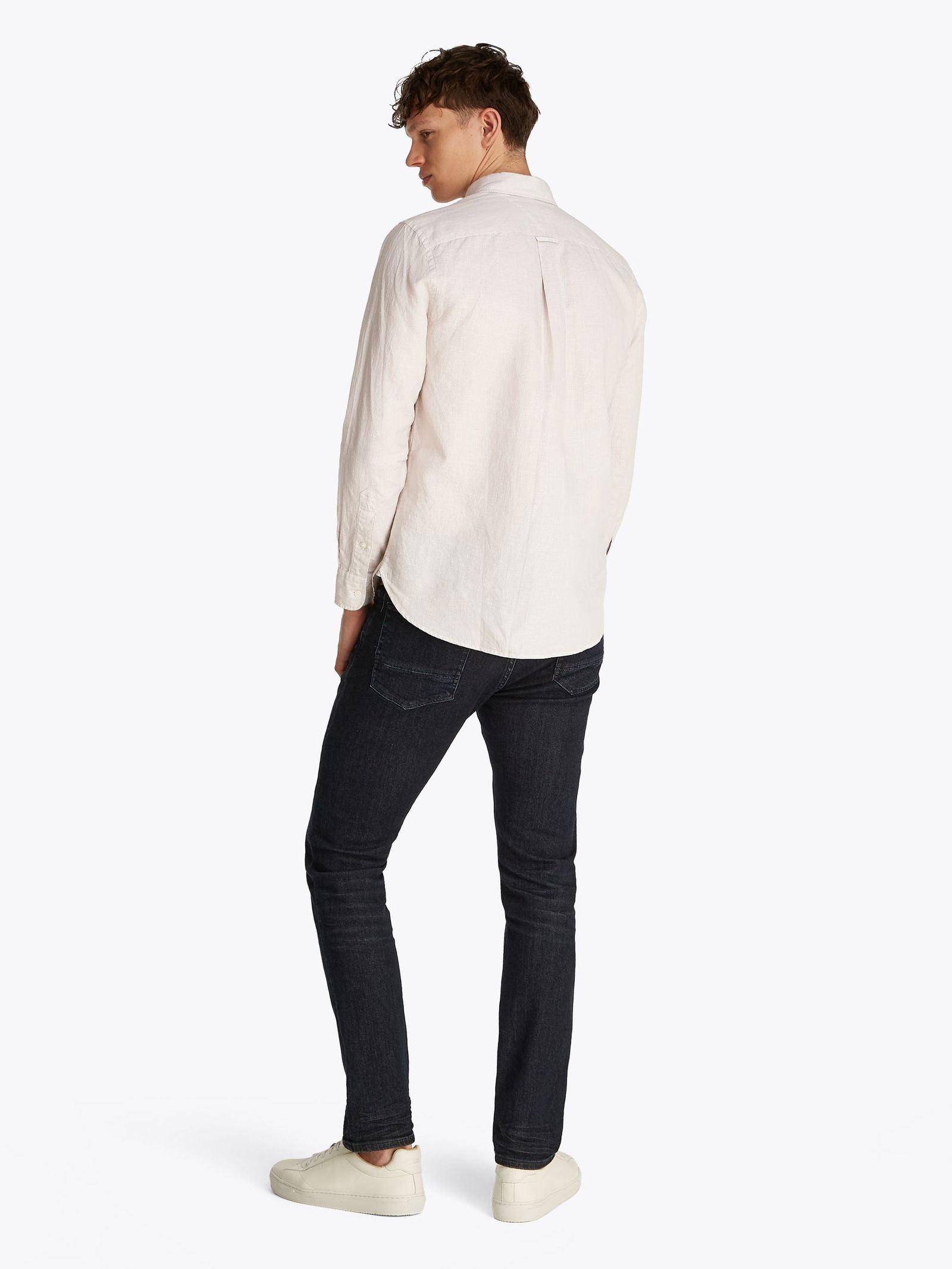 Tommy Hilfiger |  Tommy Hilfiger Hemd Regular Fit  | L | breton stp ivory petal/  dsrt sky