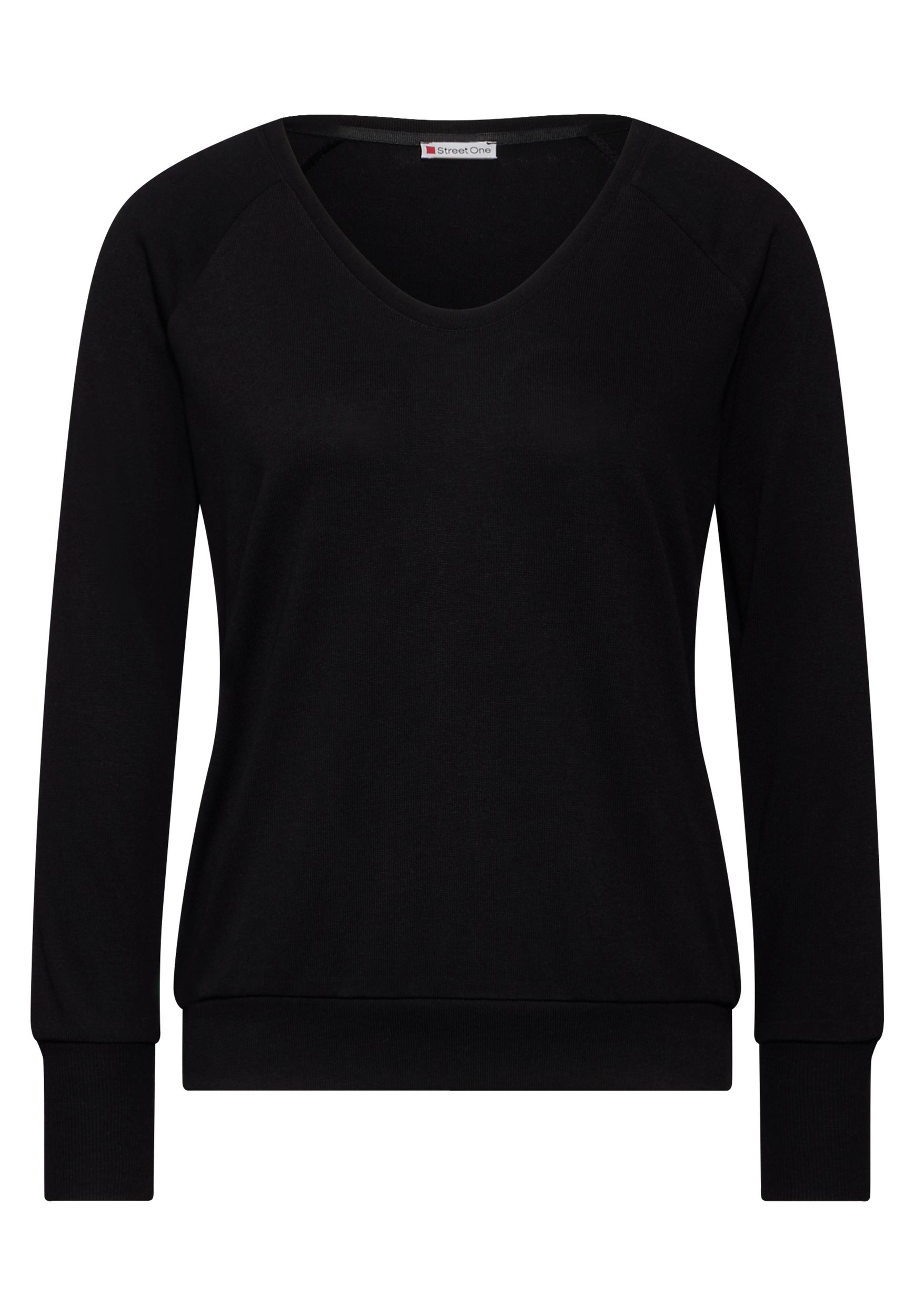  |  knit look shirt w.rib cuffs, Black | 38 | black