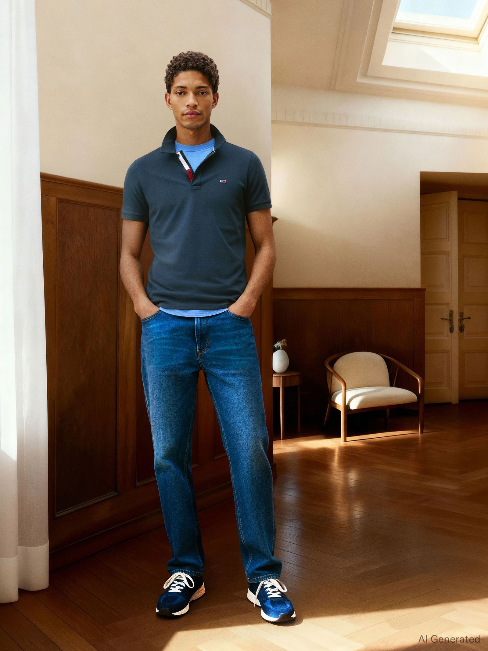 Tommy Jeans |  Tommy Jeans Poloshirt  | S | twilight navy