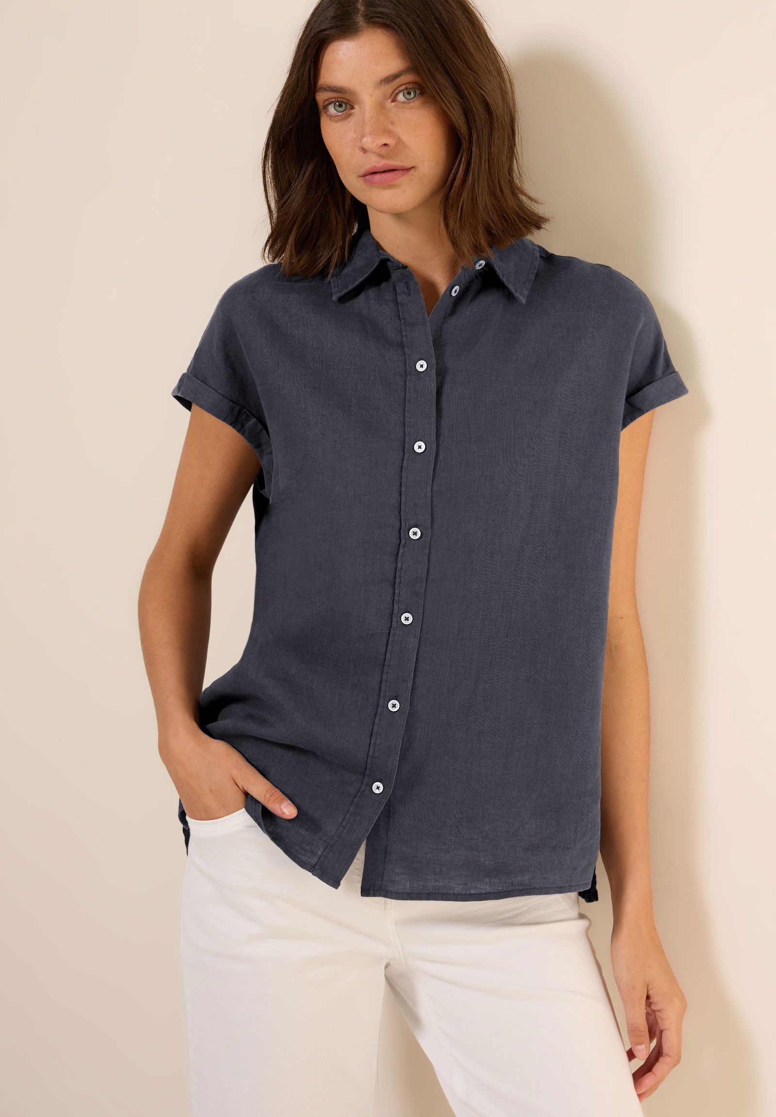 CECIL |  CECIL Bluse aus Leinen  | L | 11231_16248