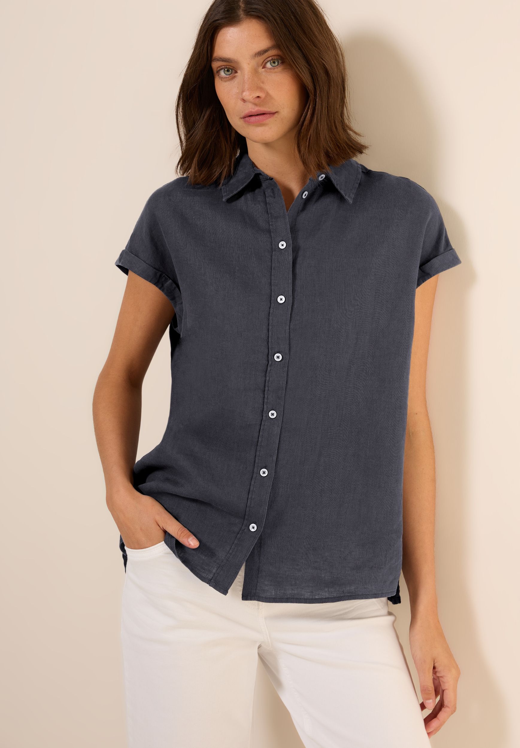 CECIL |  CECIL Bluse aus Leinen  | L | 11231_16248