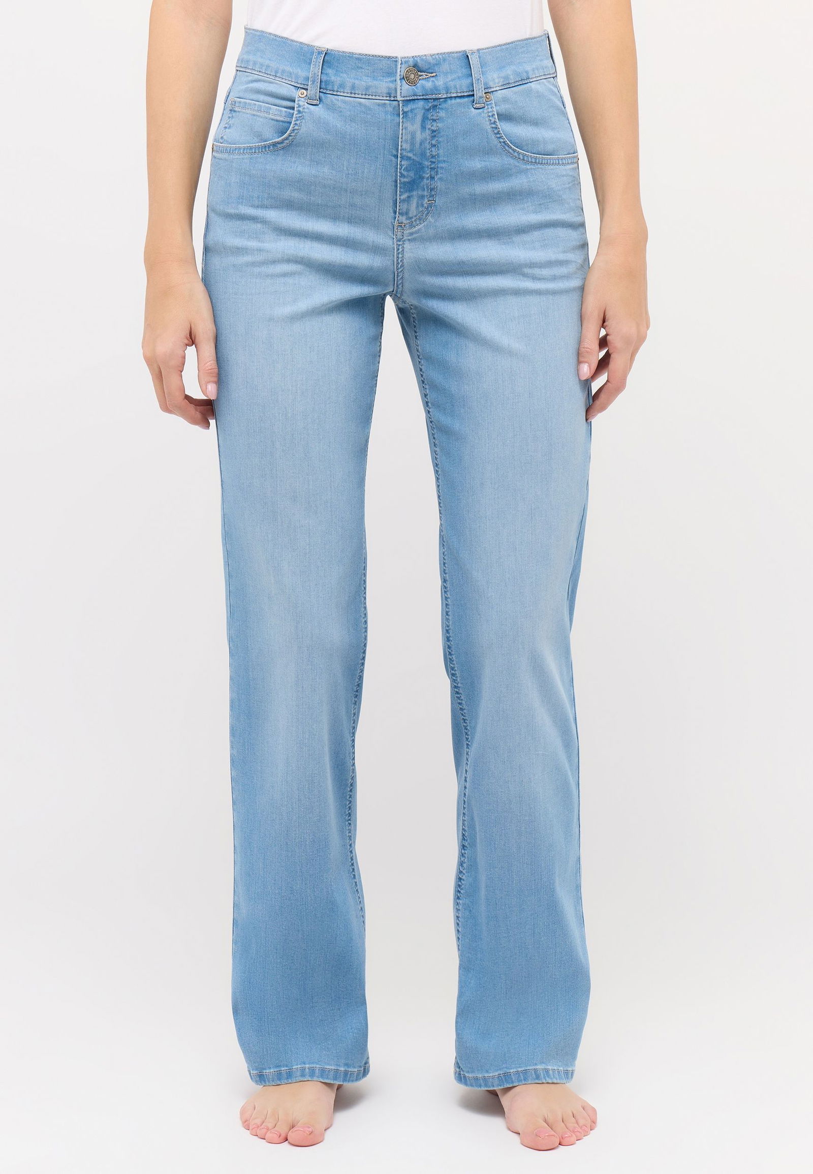 59fb216eef29d9b5e05794df7920bcb6 Angels | Angels Straight Leg Jeans | 44/30 | light blue used