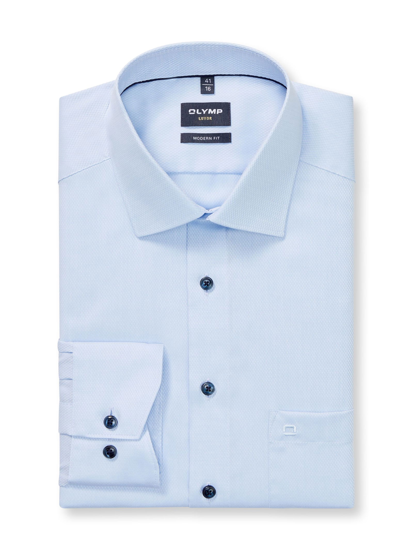Olymp | Olymp Hemd Modern Fit | 42 | bleu