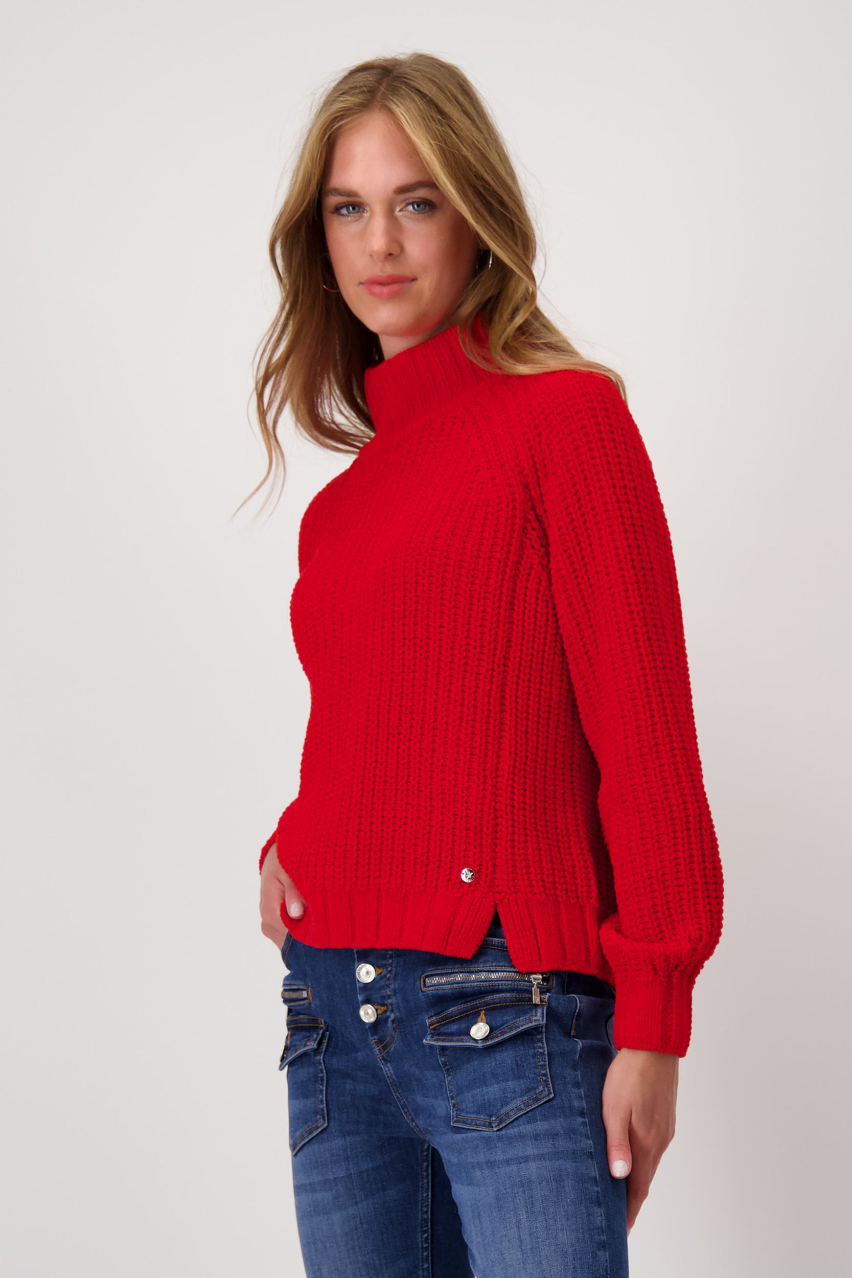 Monari |  Monari Rollkragenpullover  | 36 | red lipstick