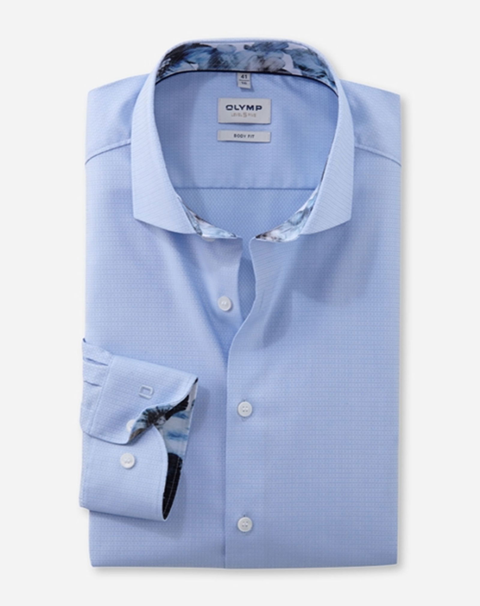 Olymp |  Olymp Hemd Modern Fit  | 43 | bleu