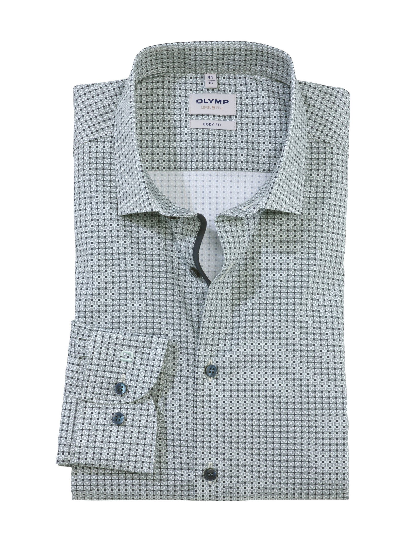 Olymp |  Olymp Hemd Modern Fit  | 43 | grün
