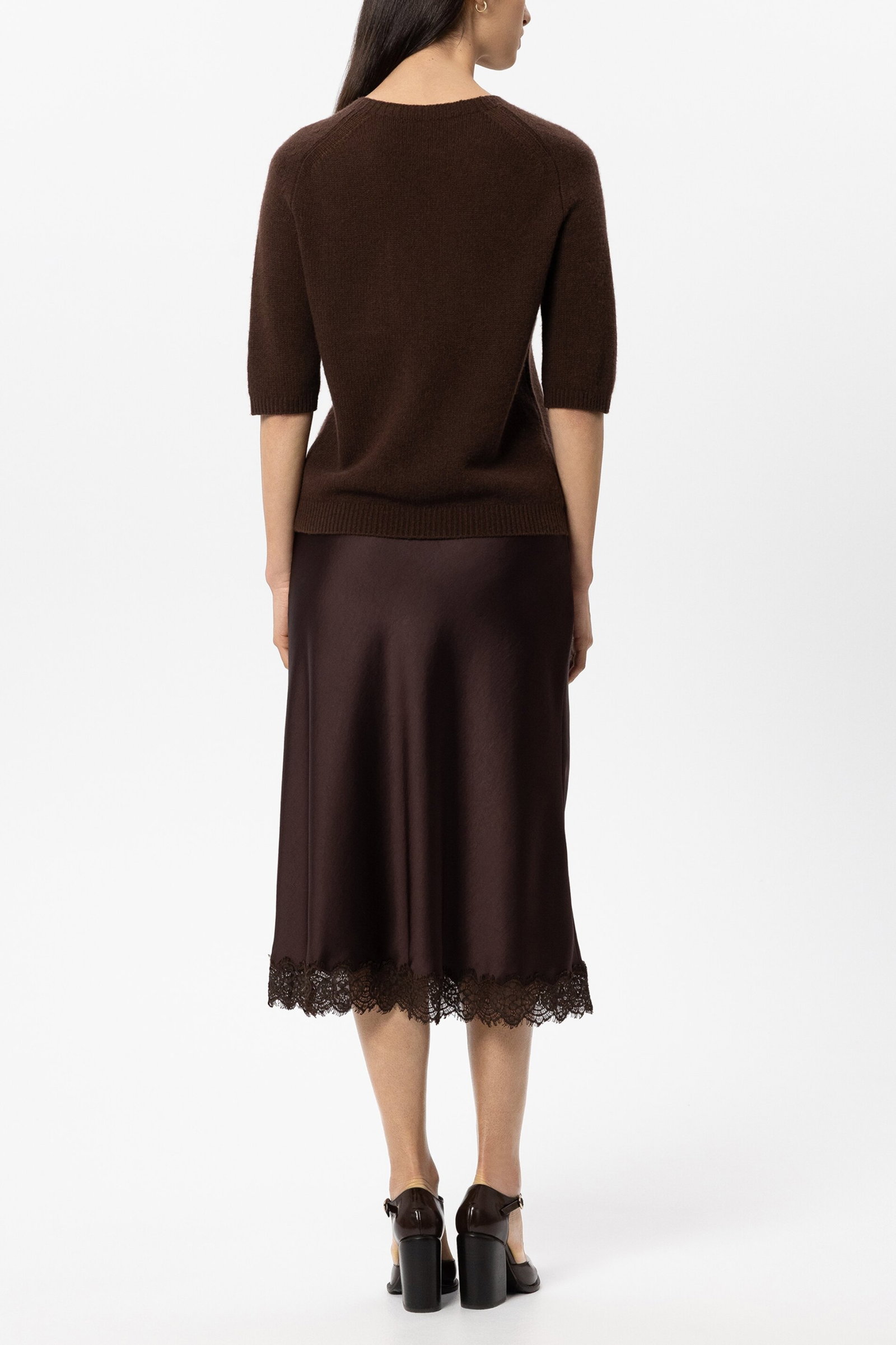 Luisa Cerano Pullover aus Kaschmir-Mix marone #4