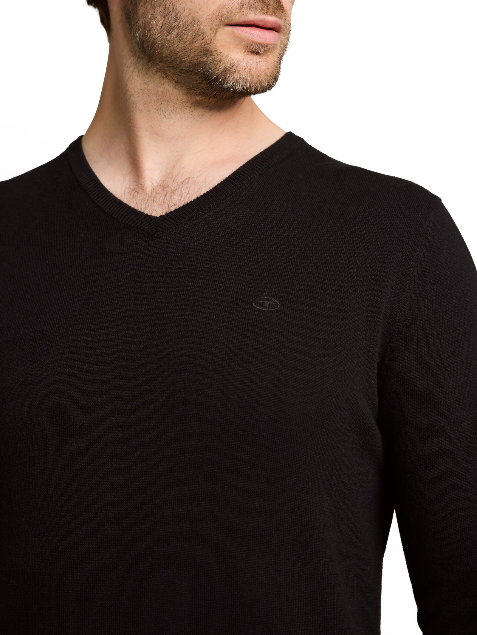 Tom Tailor basic v neck sweater, Black #6