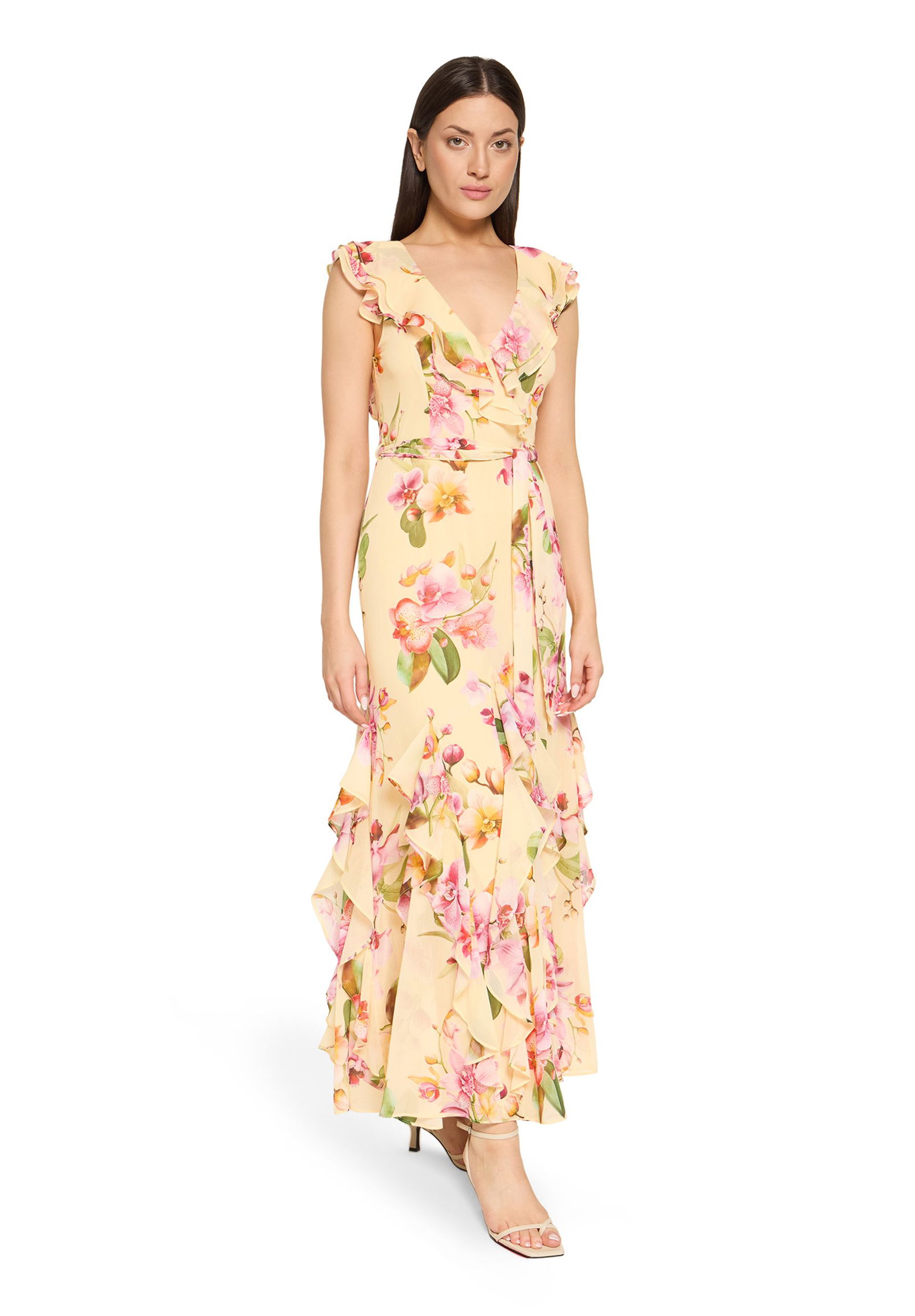 V by Vera Mont |  V by Vera Mont Langes Kleid  | 38 | Yellow/Rosé
