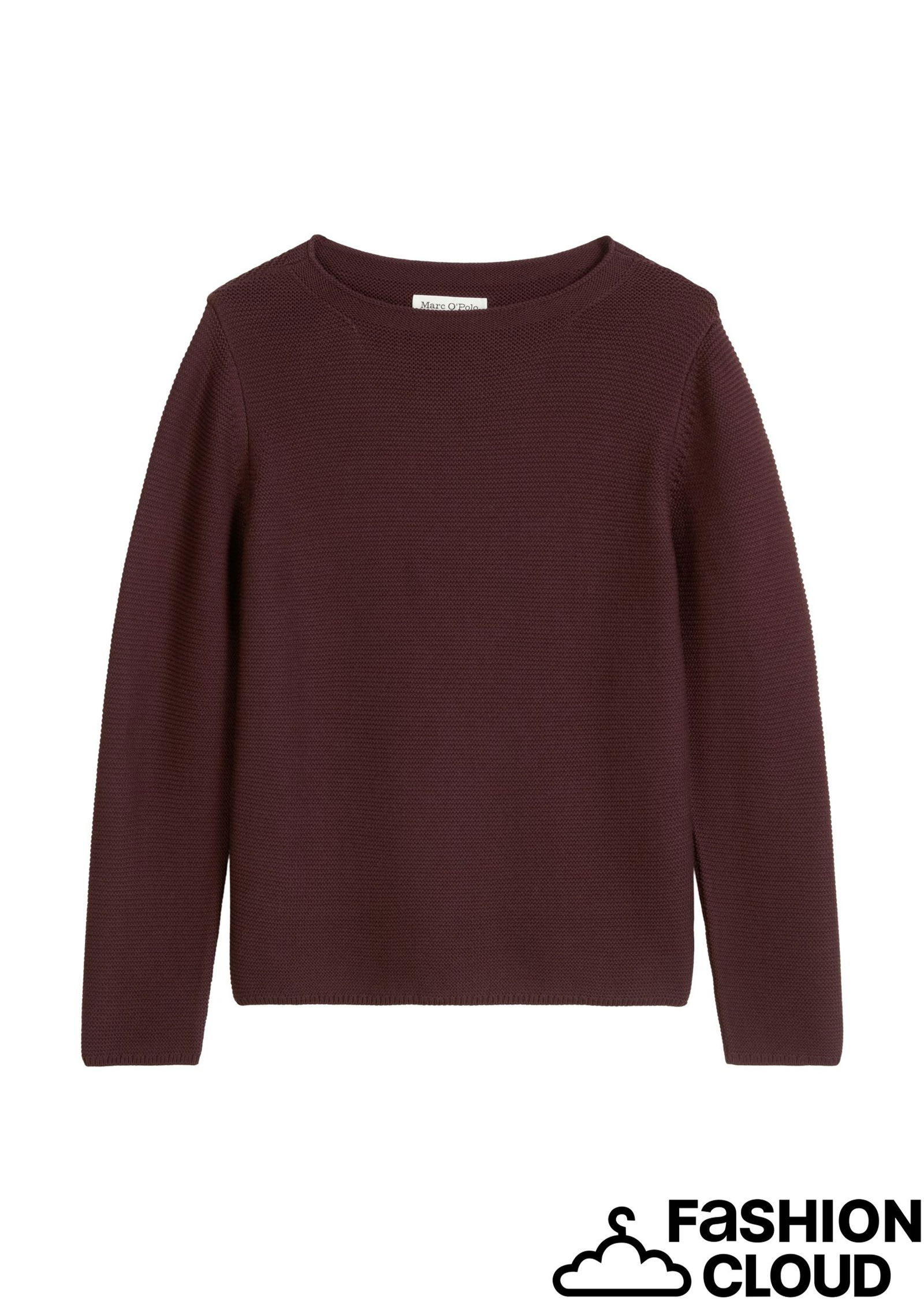  | Pullover, longsleeve, small knitted, black cherry | L | 4402_697