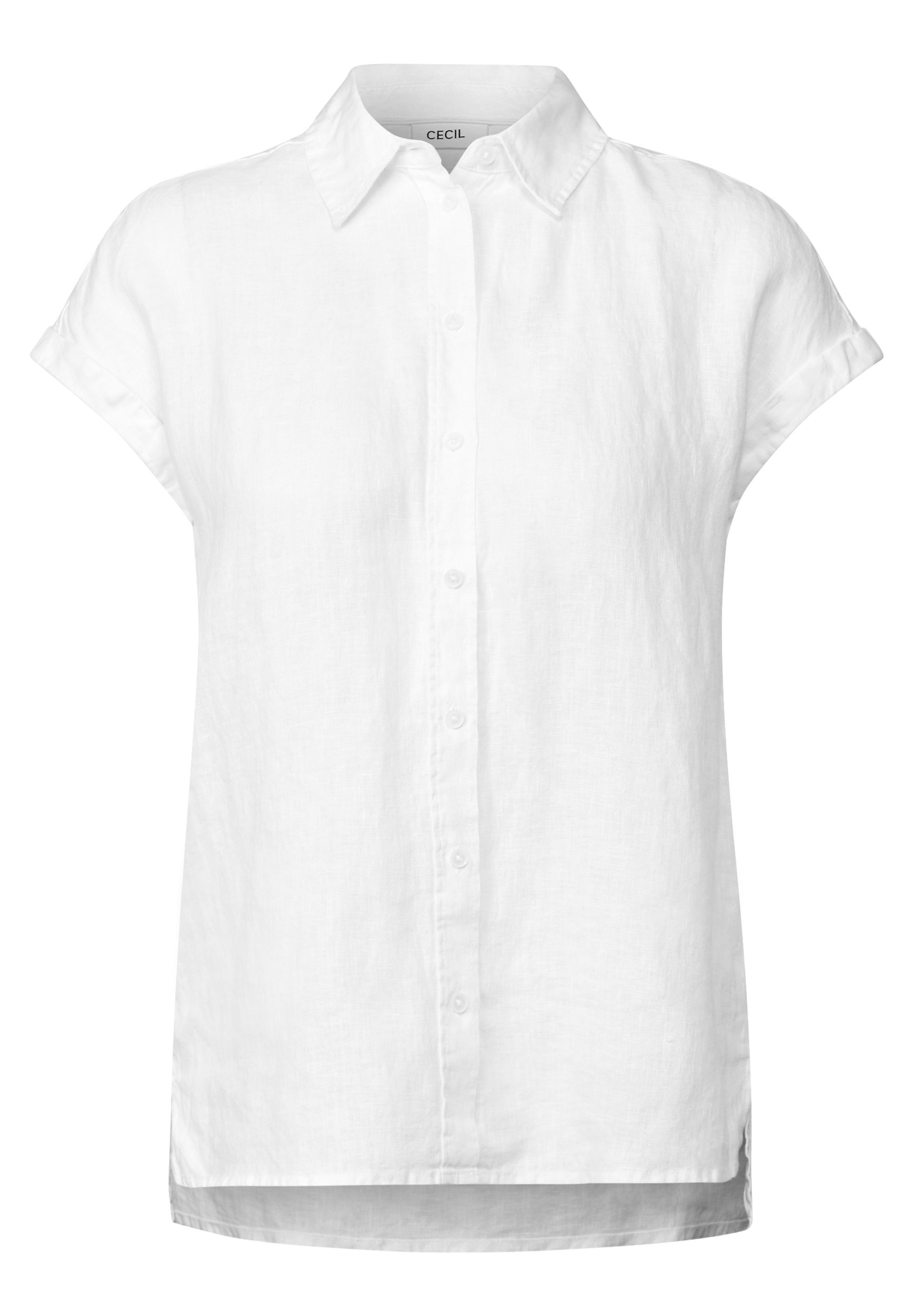 CECIL |  CECIL Bluse aus Leinen  | S | white
