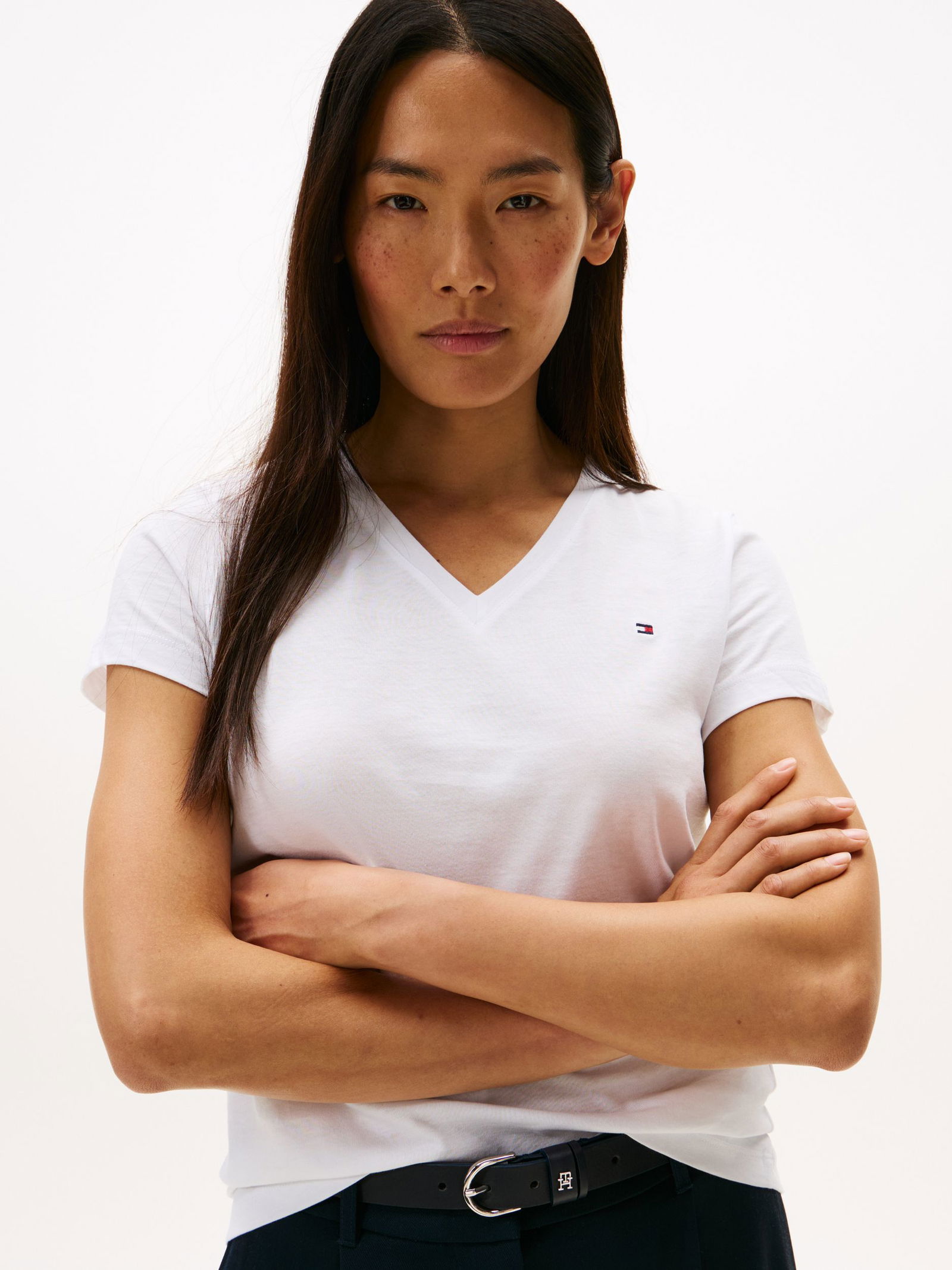 Tommy Hilfiger |  HERITAGE V-NECK TEE | XXXL | WHITE