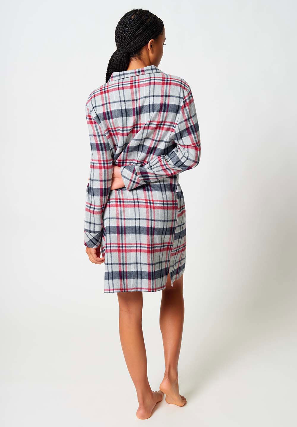 Da. Sleepshirt lg. A., classic melange check #4