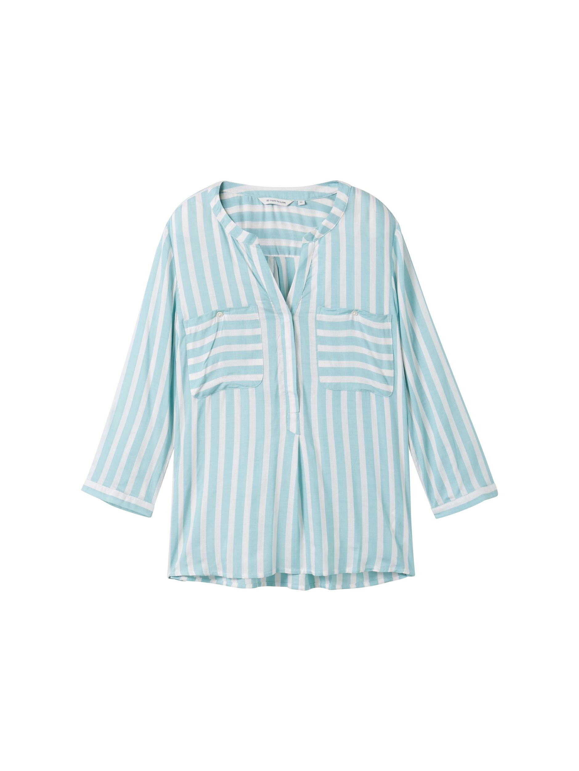 teal offwhite vertical stripe