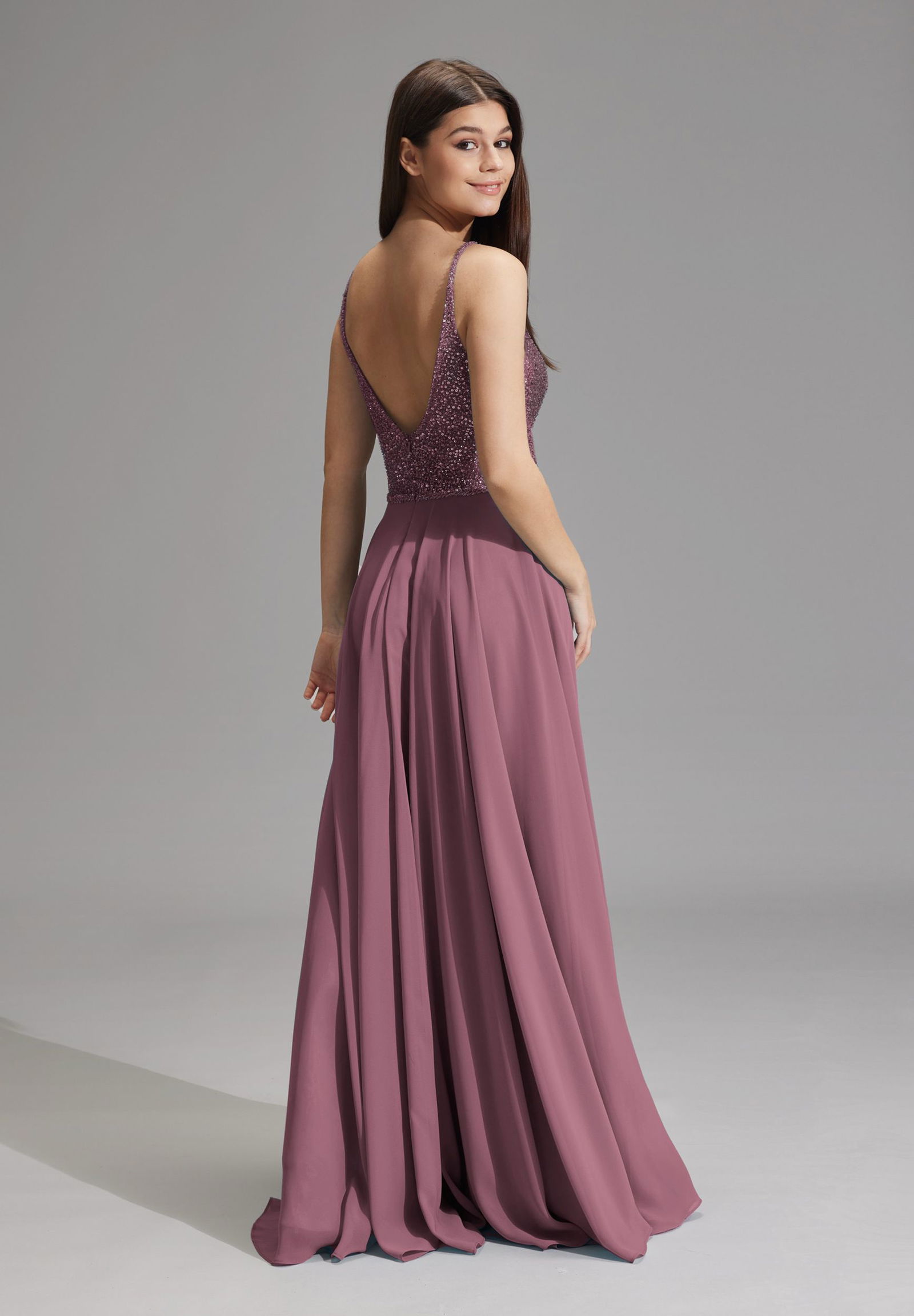 Hey Kyla Abendkleid aus Materialmix