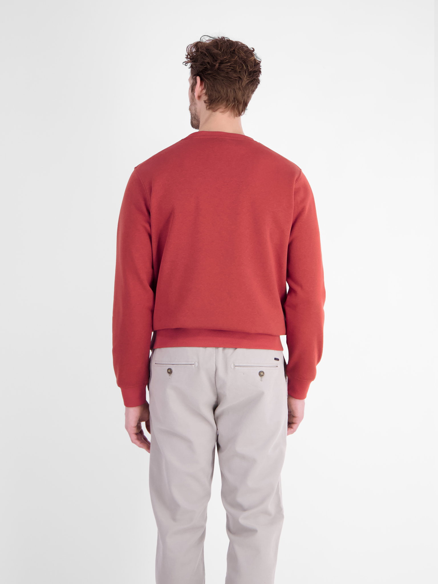 SWEATSHIRT/TROYER/RH/V-NE, MUTED RED #4
