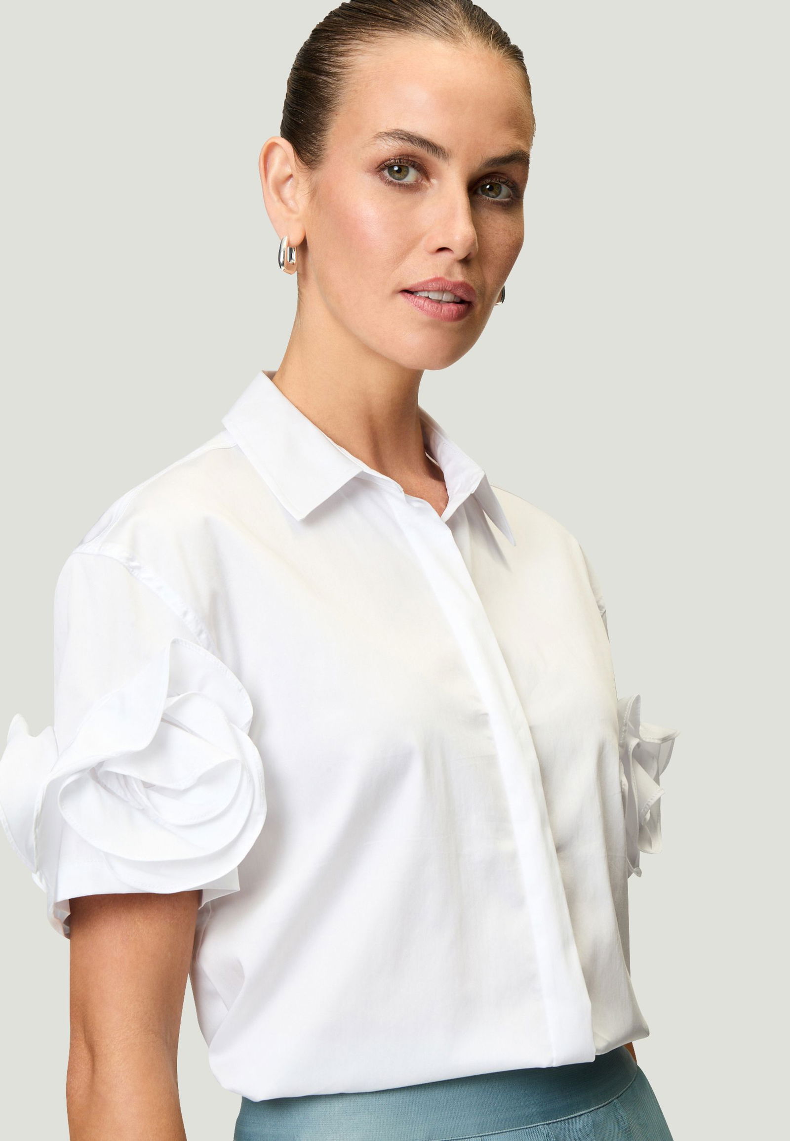 Zero |  Zero Druckbluse  | 36 | brilliant white