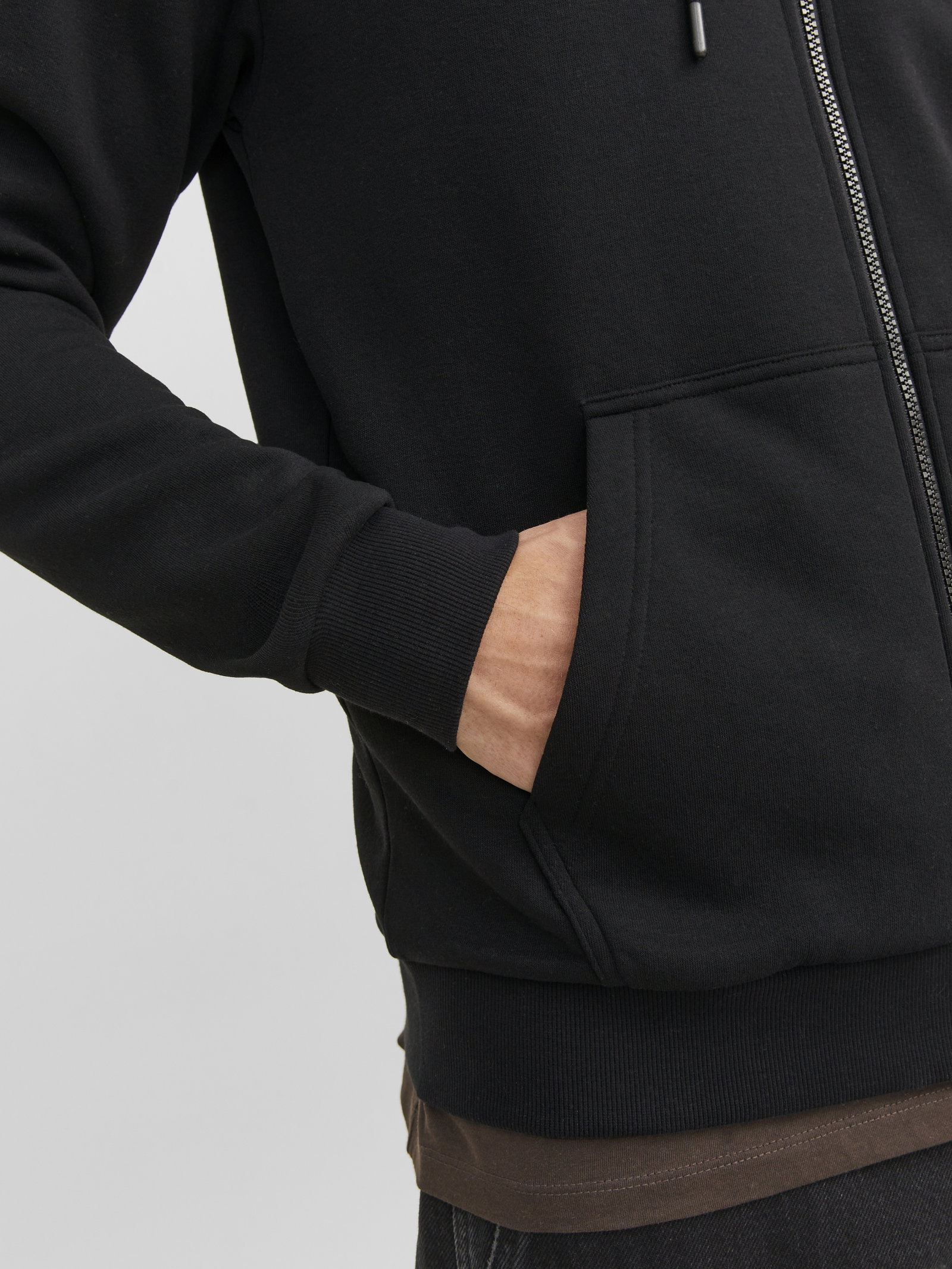 JJEBRADLEY SWEAT ZIP HOOD NOOS, Black #6