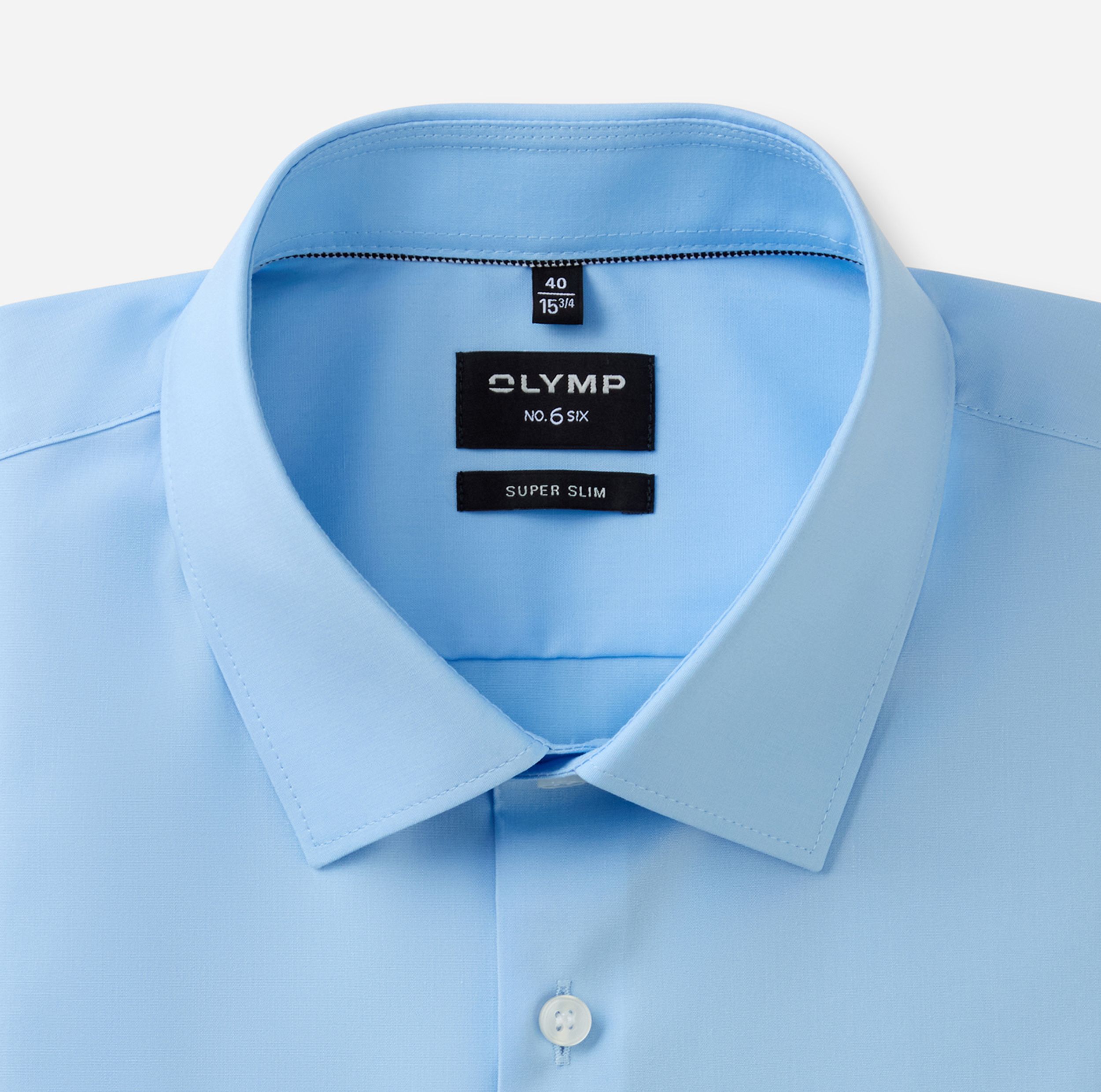 Olymp |  Olymp Hemd Super Slim | 43 | hellblau