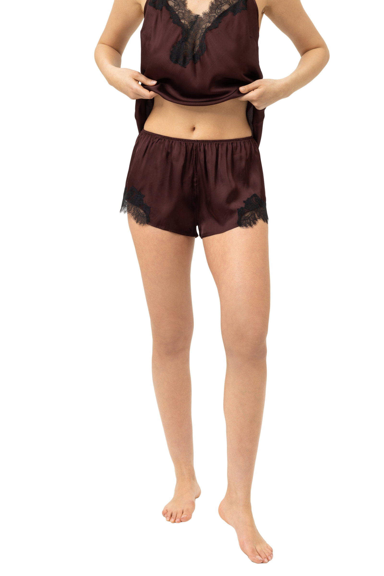 French Knicker, hot maroon #2