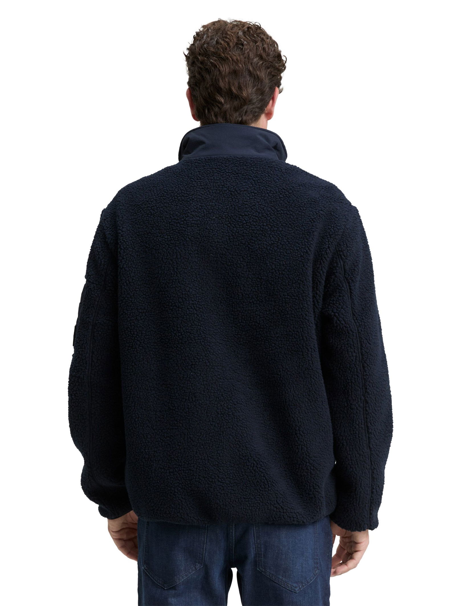 Tom Tailor | Teddy Jacke mit Stehkragen | M | sky captain blue