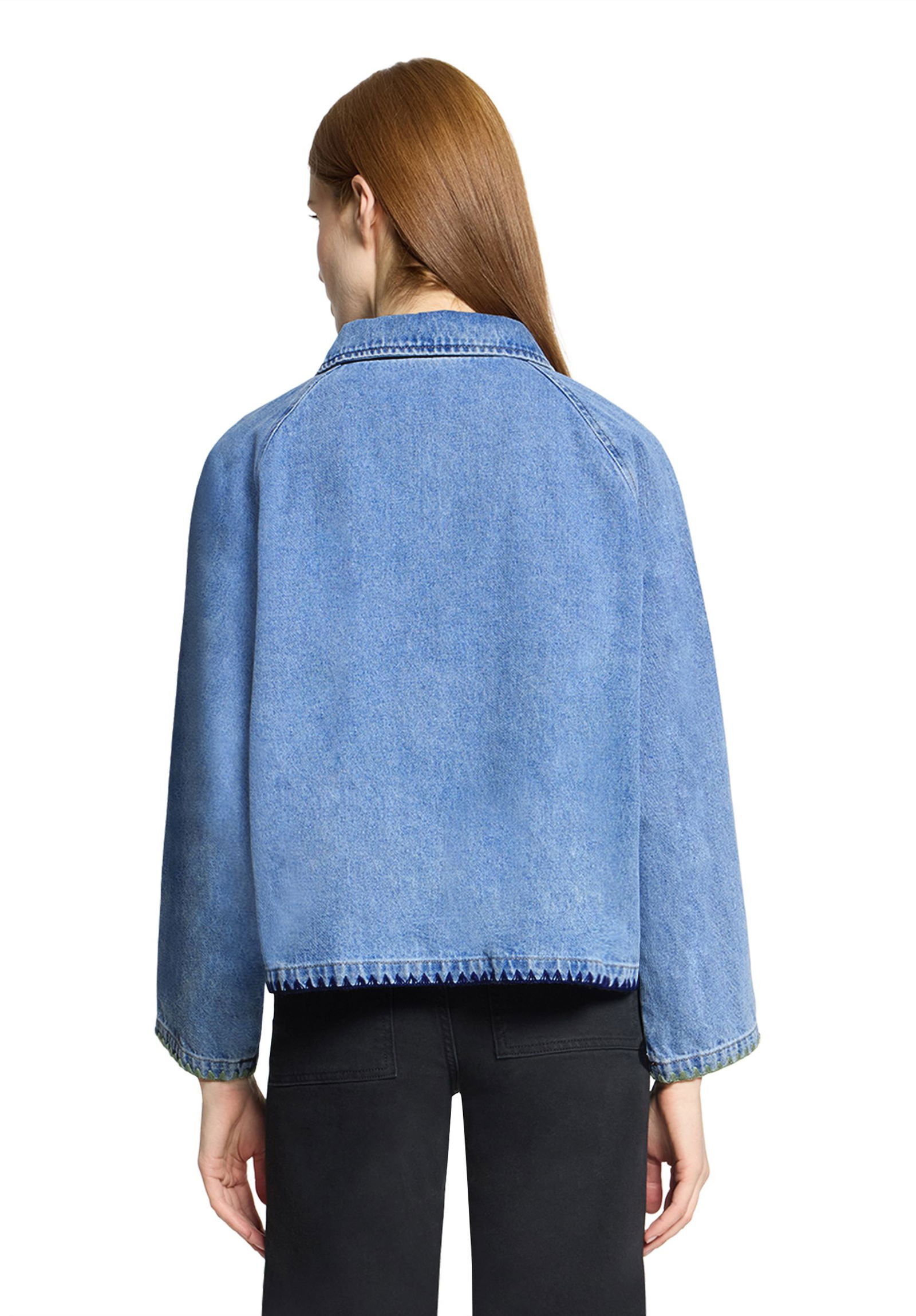 Amber & June |  Amber & June Funktionsjacke  | 44 | middle blue melange