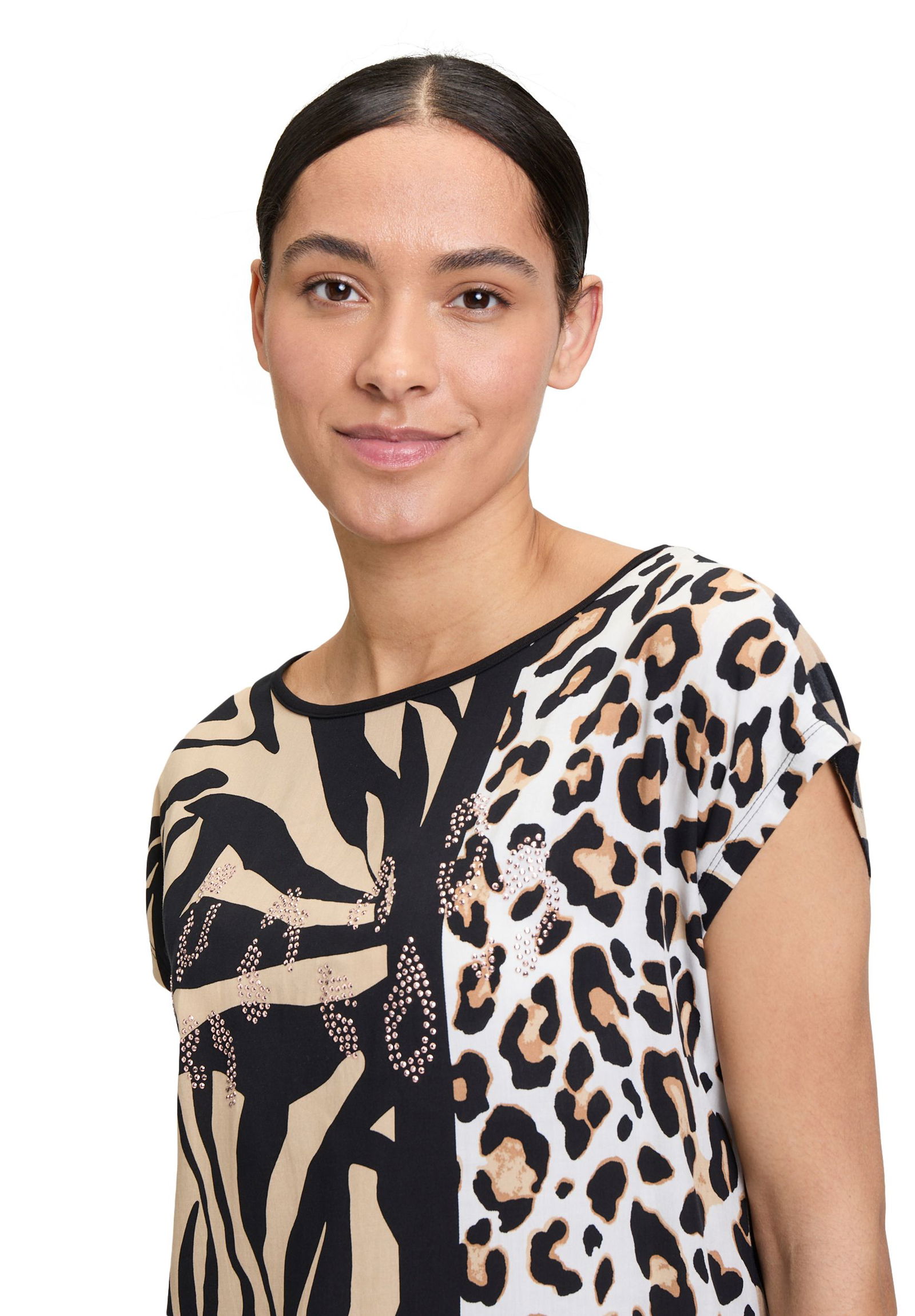 Betty Barclay |  Casual-Shirt | 42 | schwarz/braun