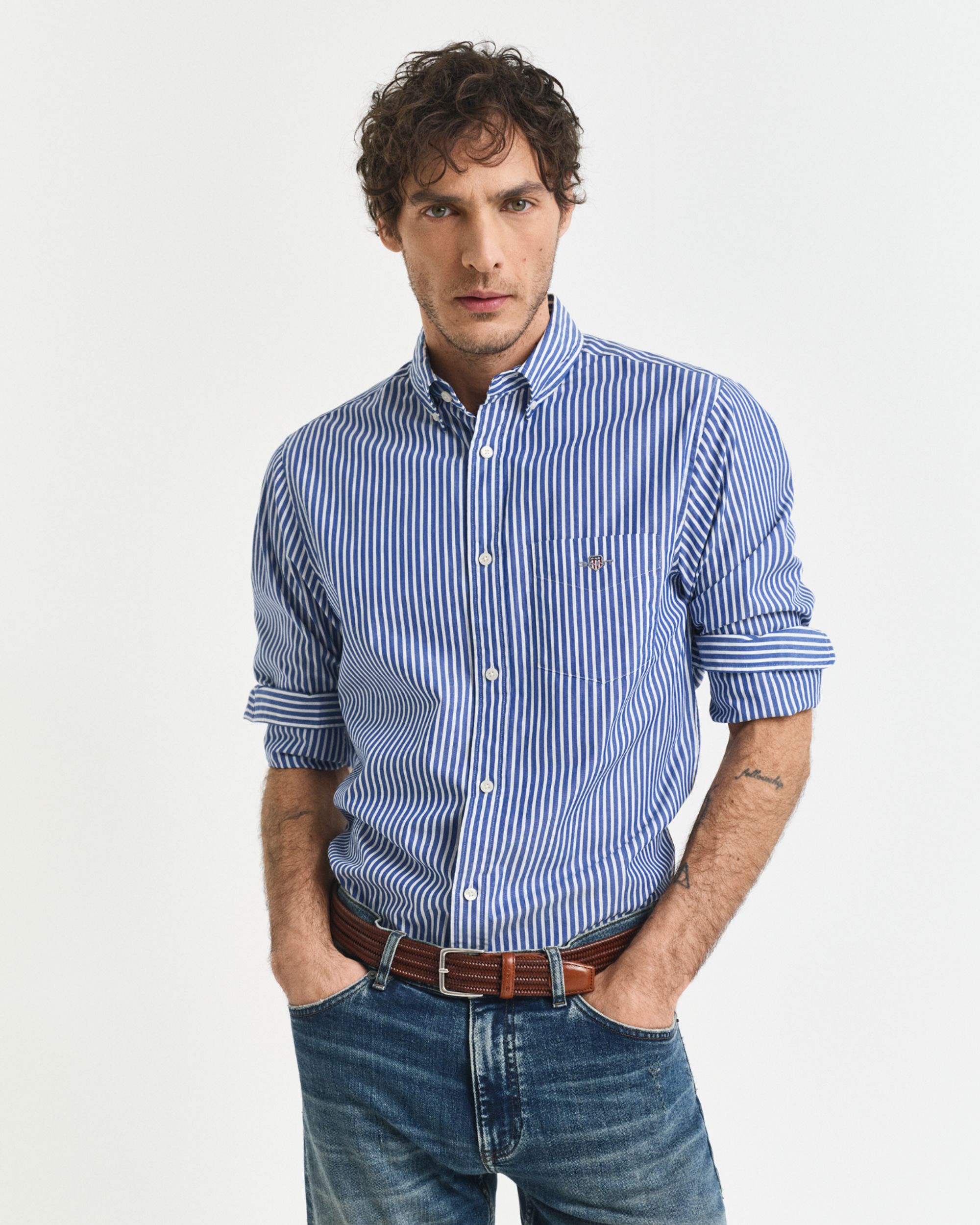 Gant |  Gant Hemd Regular Fit  | XXXL | college blue