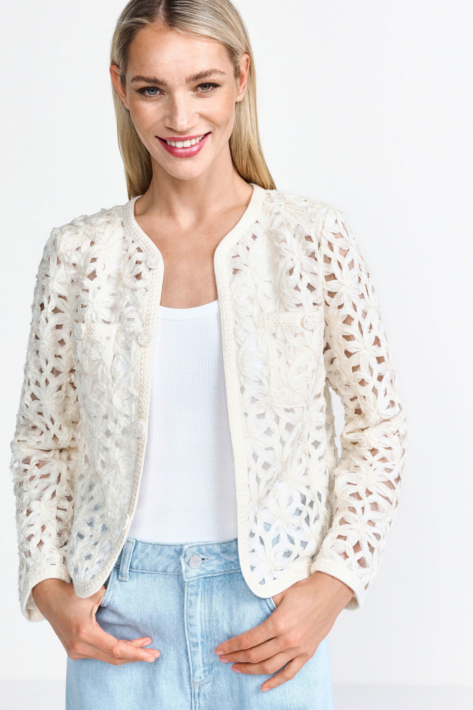 Rich & Royal |  Rich & Royal Businessblazer  | 36 | white stone