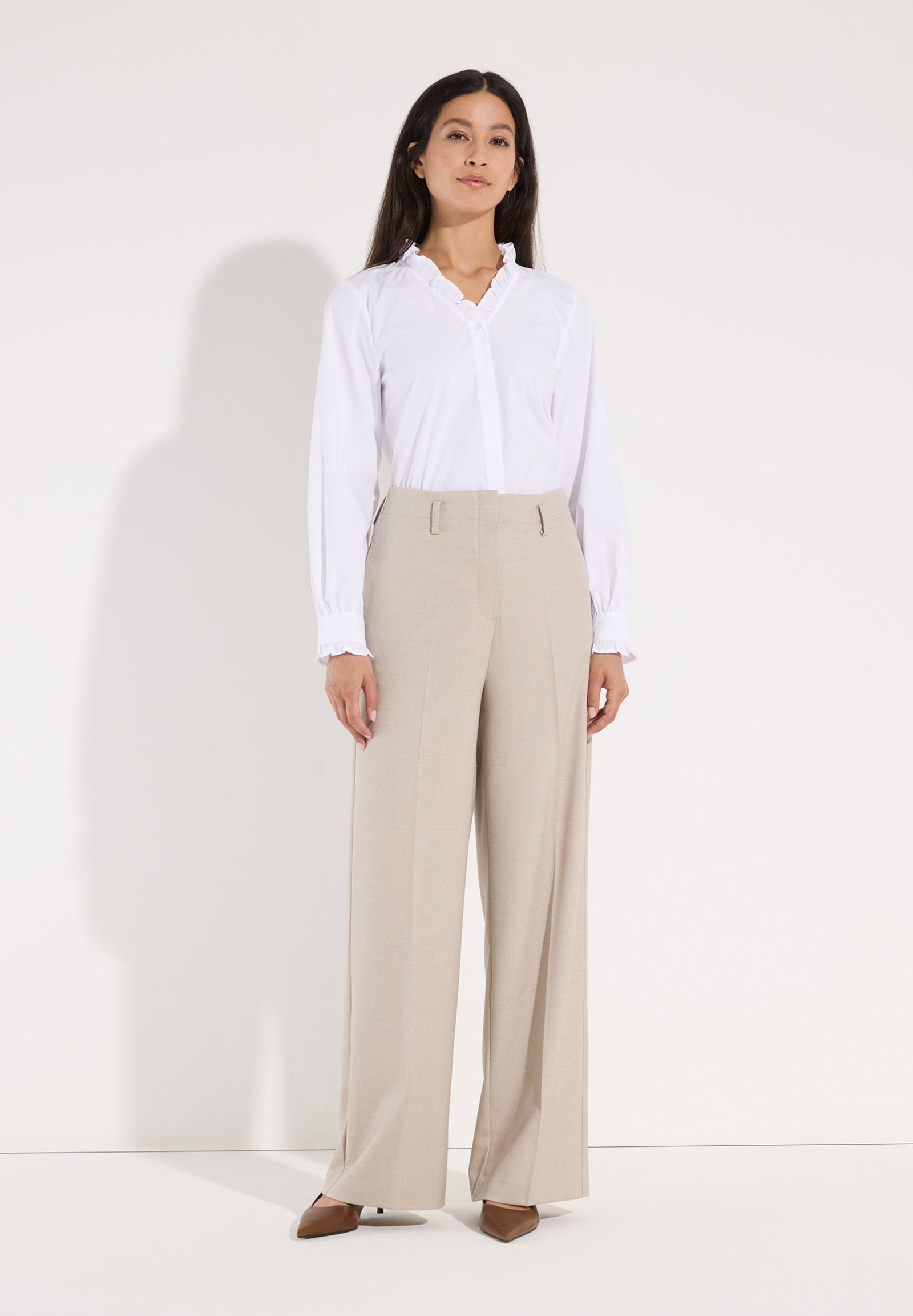 Feminine Shirt Blouse, white #4