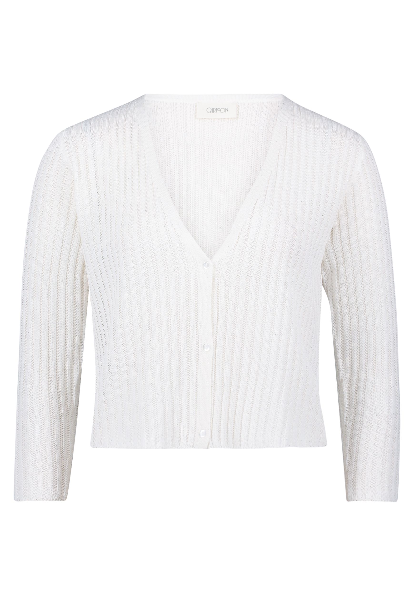 Cartoon |  Cartoon Strickjacke | Cardigan  | 40 | beige