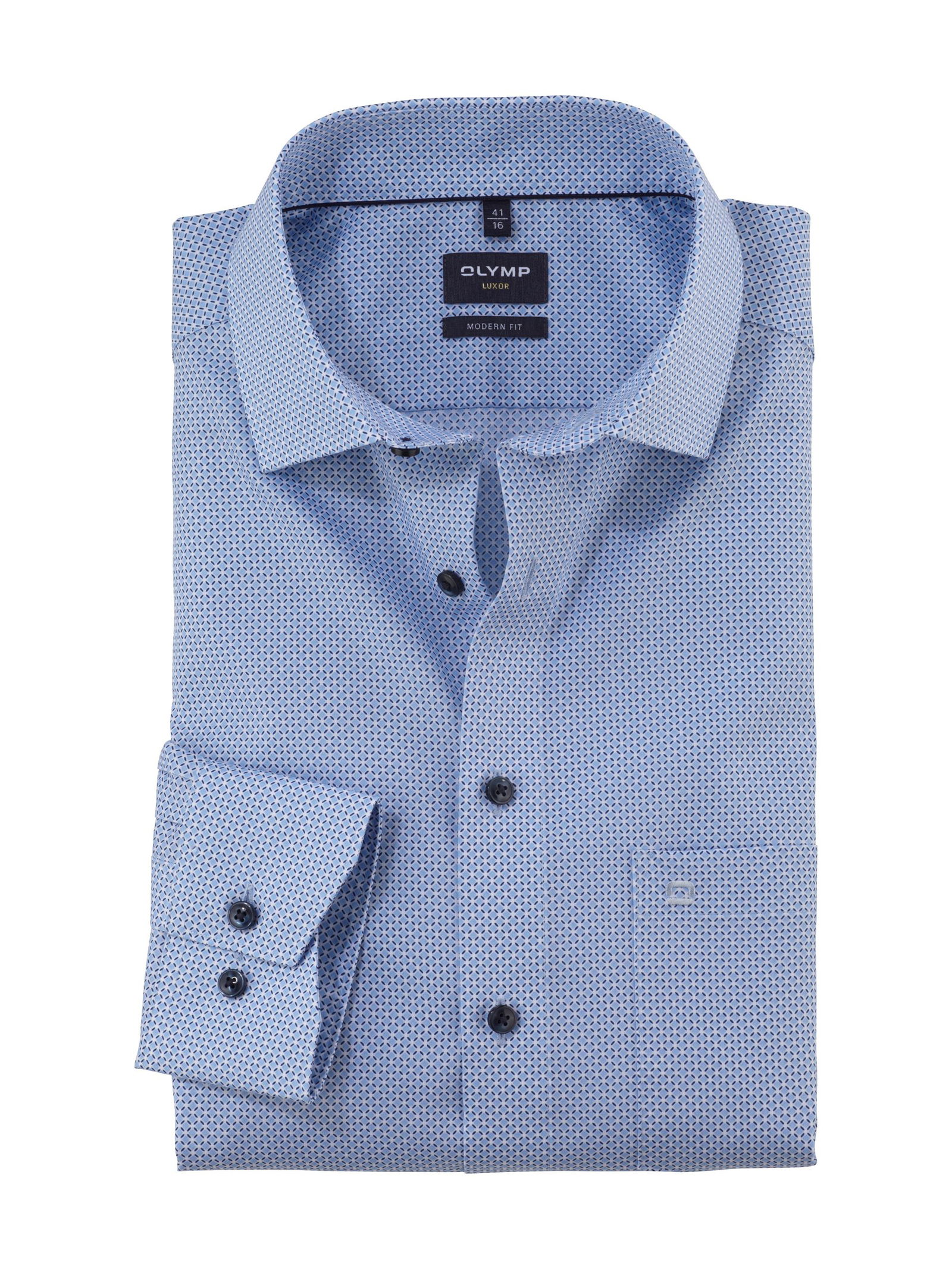 65acdeba1b5e34b7e92ebf1a8a992378 Olymp | Olymp Hemd Modern Fit | 44 | bleu