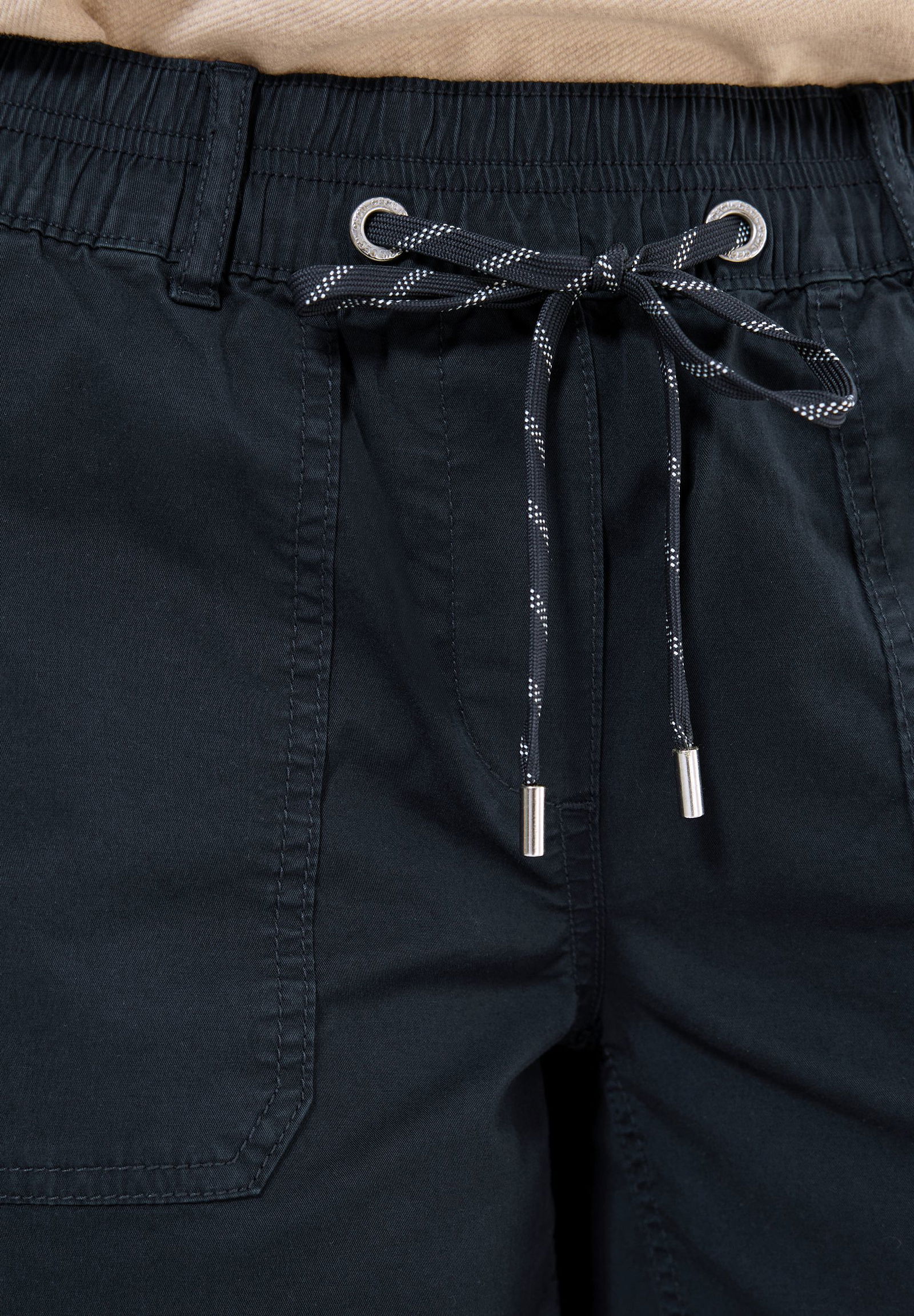  |  Twill Shorts im Washed-Look | S | universal blue