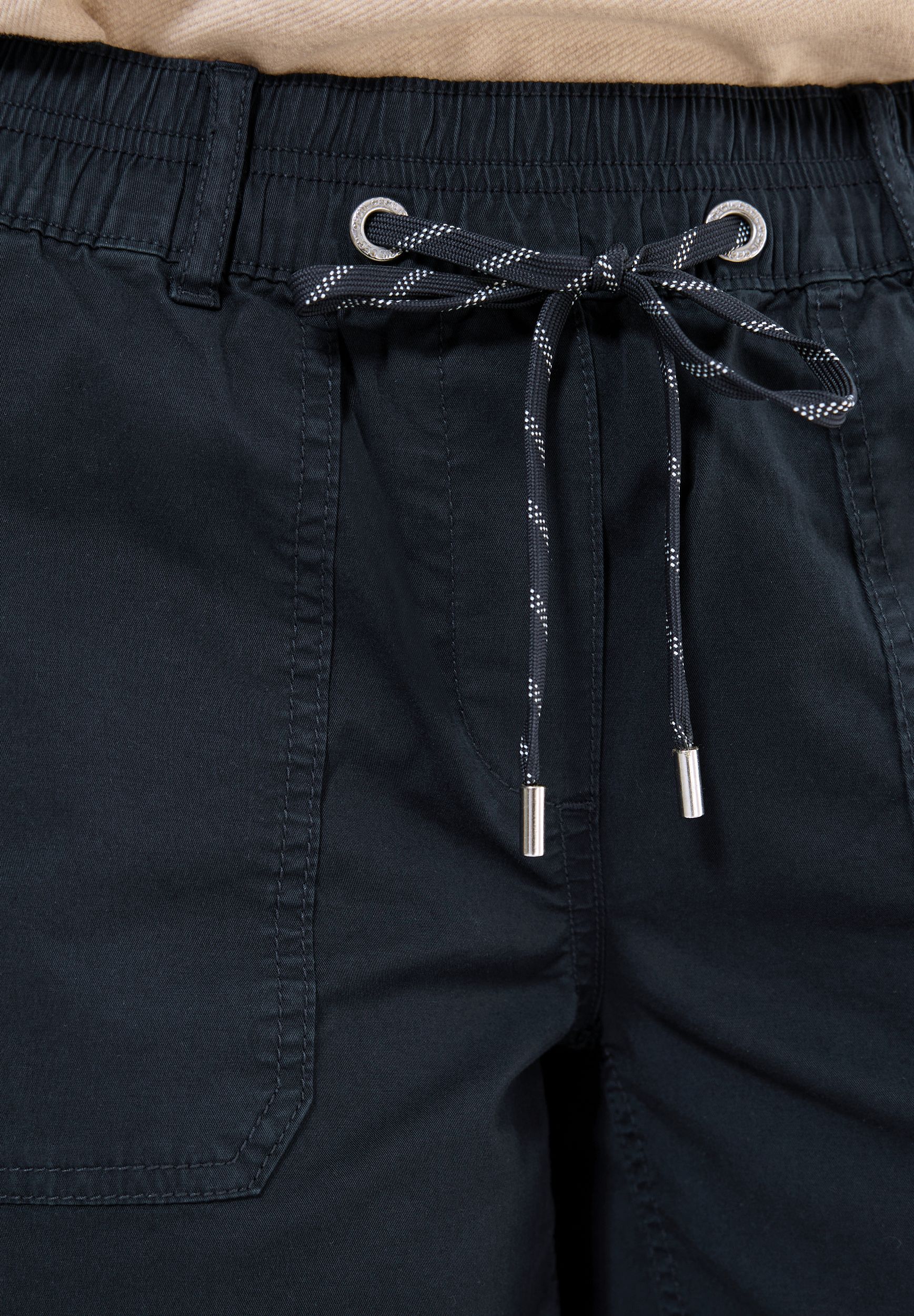  |  Twill Shorts im Washed-Look | S | universal blue