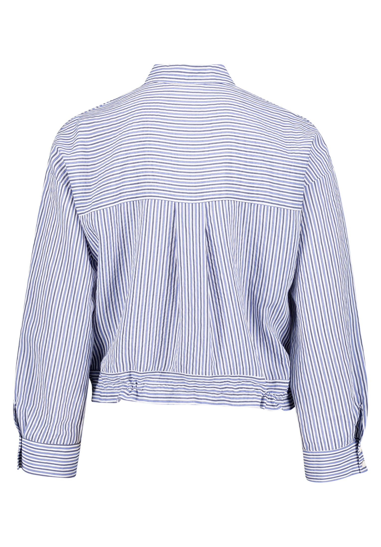 Bluse Kurz 1/1 Arm, Blue/White #2