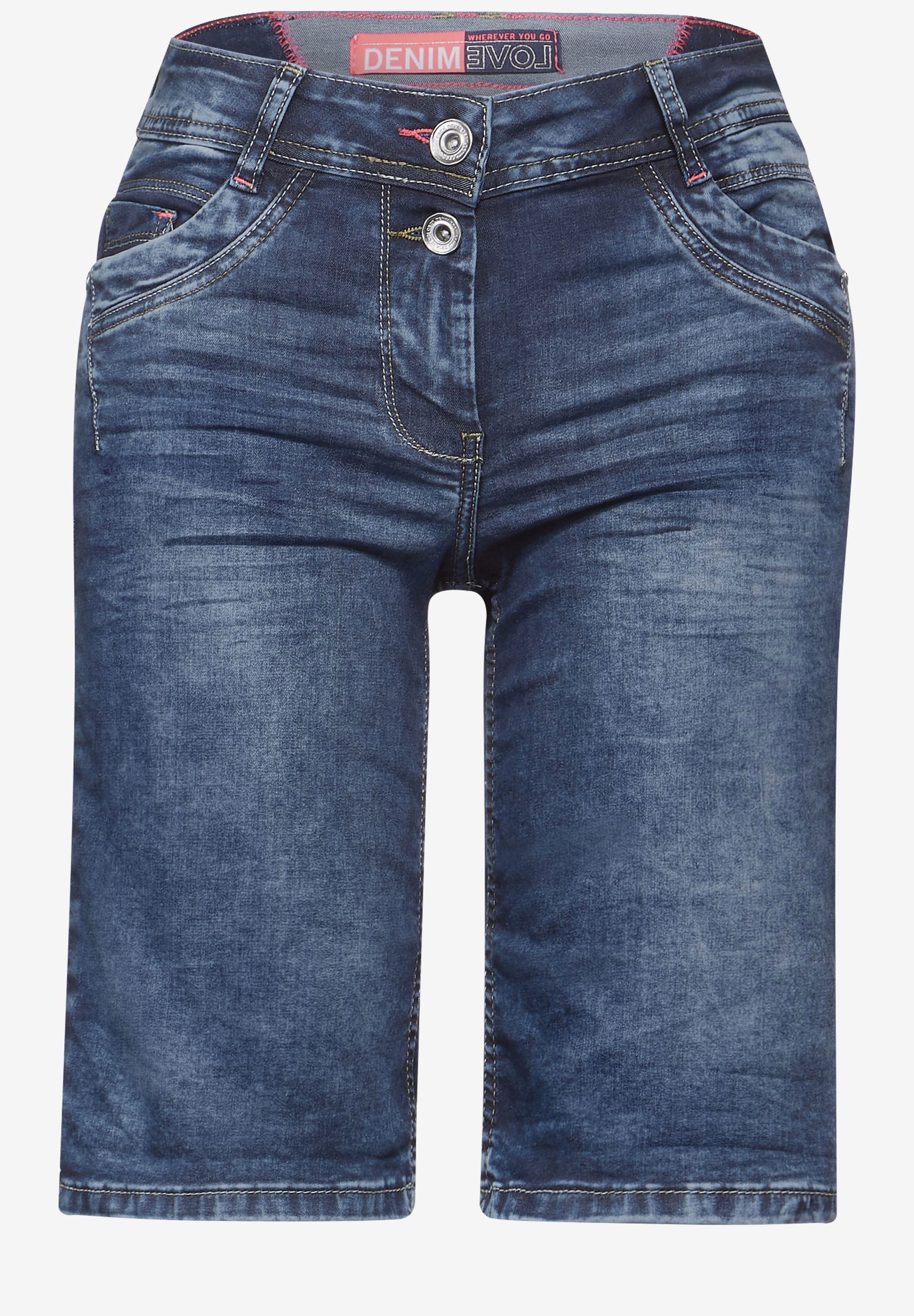 CECIL |  CECIL Jeansshorts  | 29 | mid blue used wash