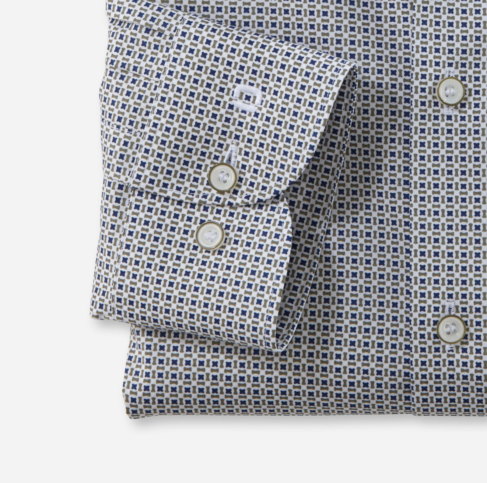 Olymp |  Olymp Hemd Modern Fit  | 42 | oliv