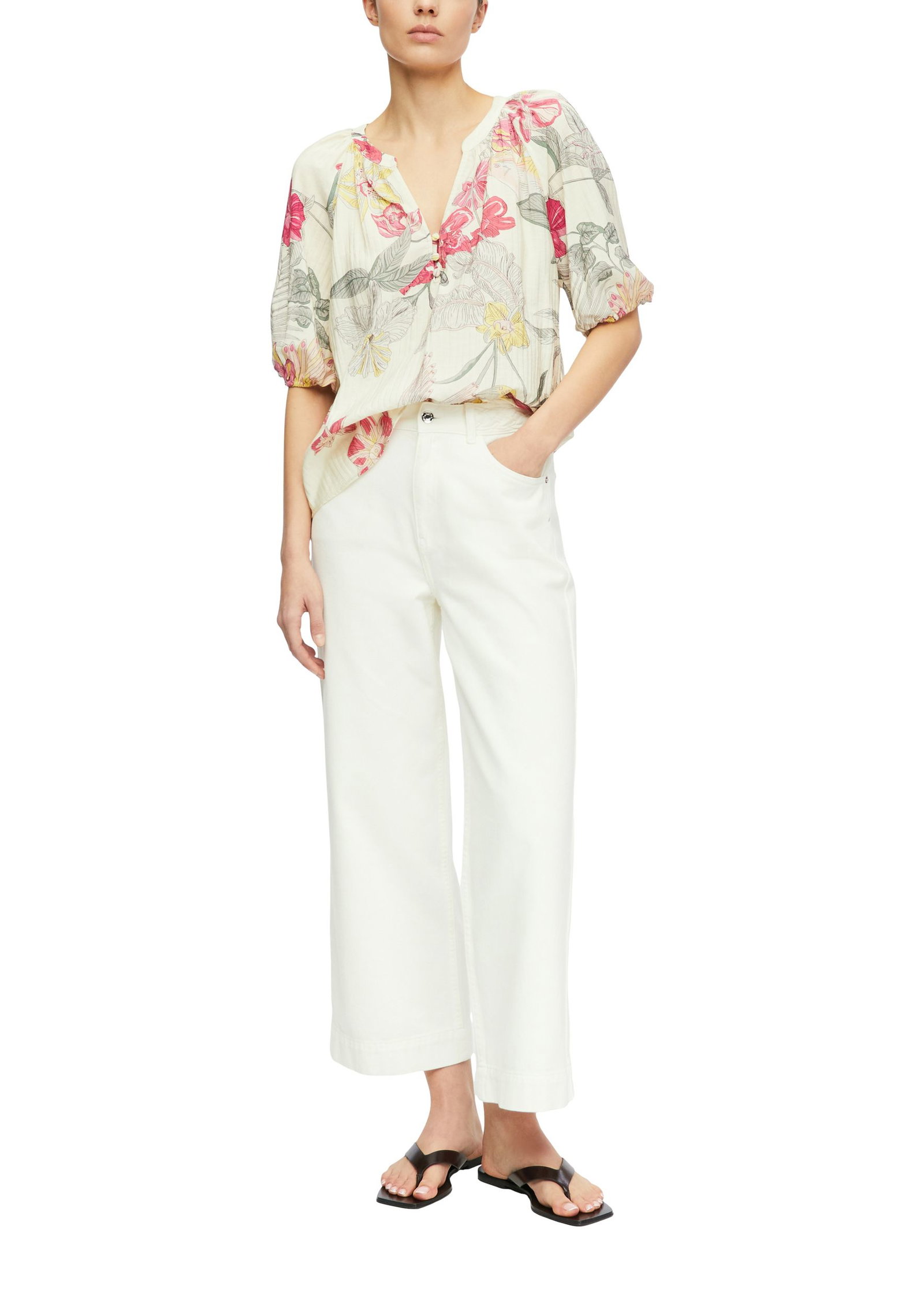 Comma |  Comma Druckbluse  | 46