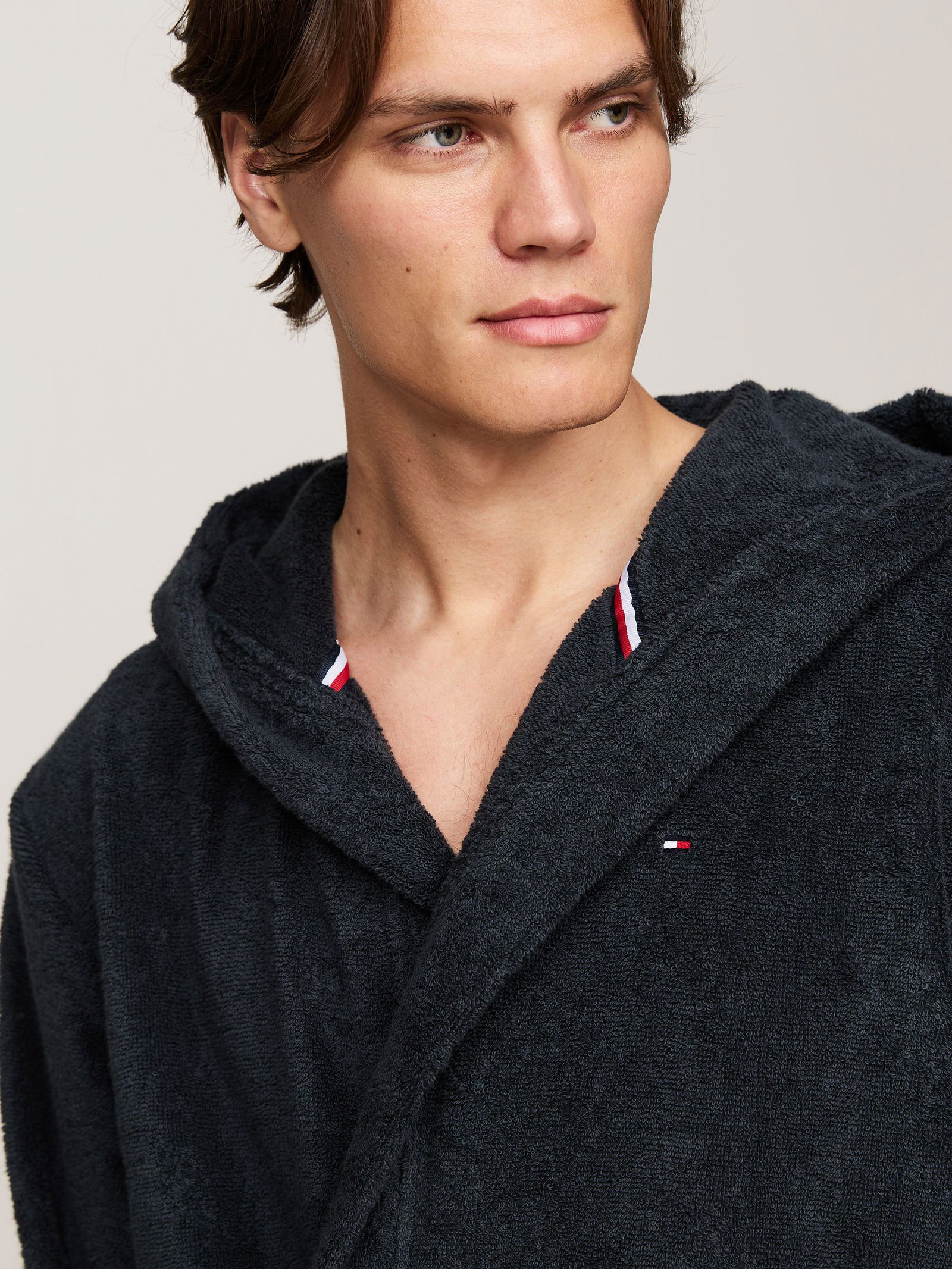 Tommy Hilfiger | Tommy Hilfiger Bademantel mit Kapuze | XL | desert sky