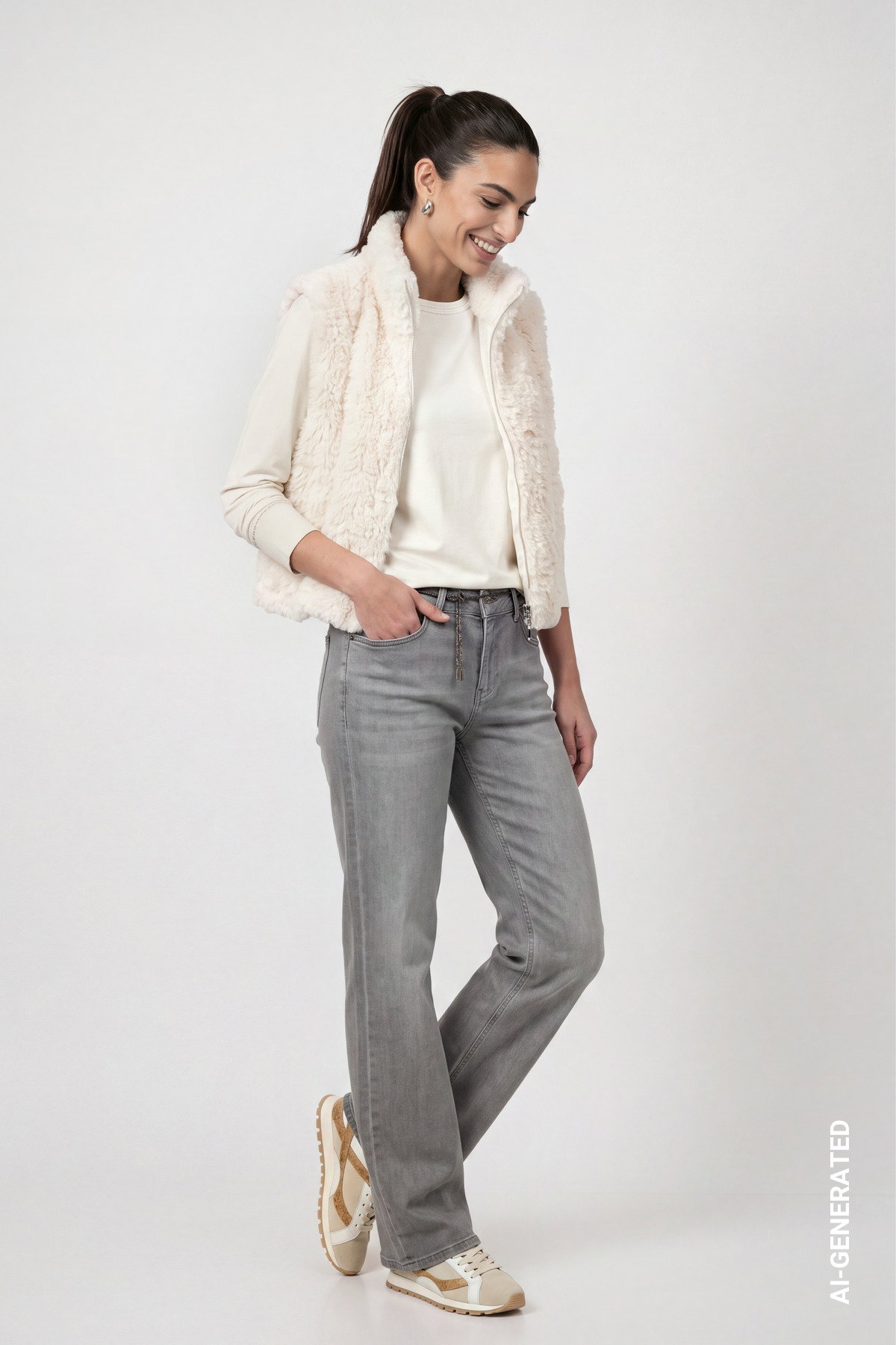 Weste, antique white #6