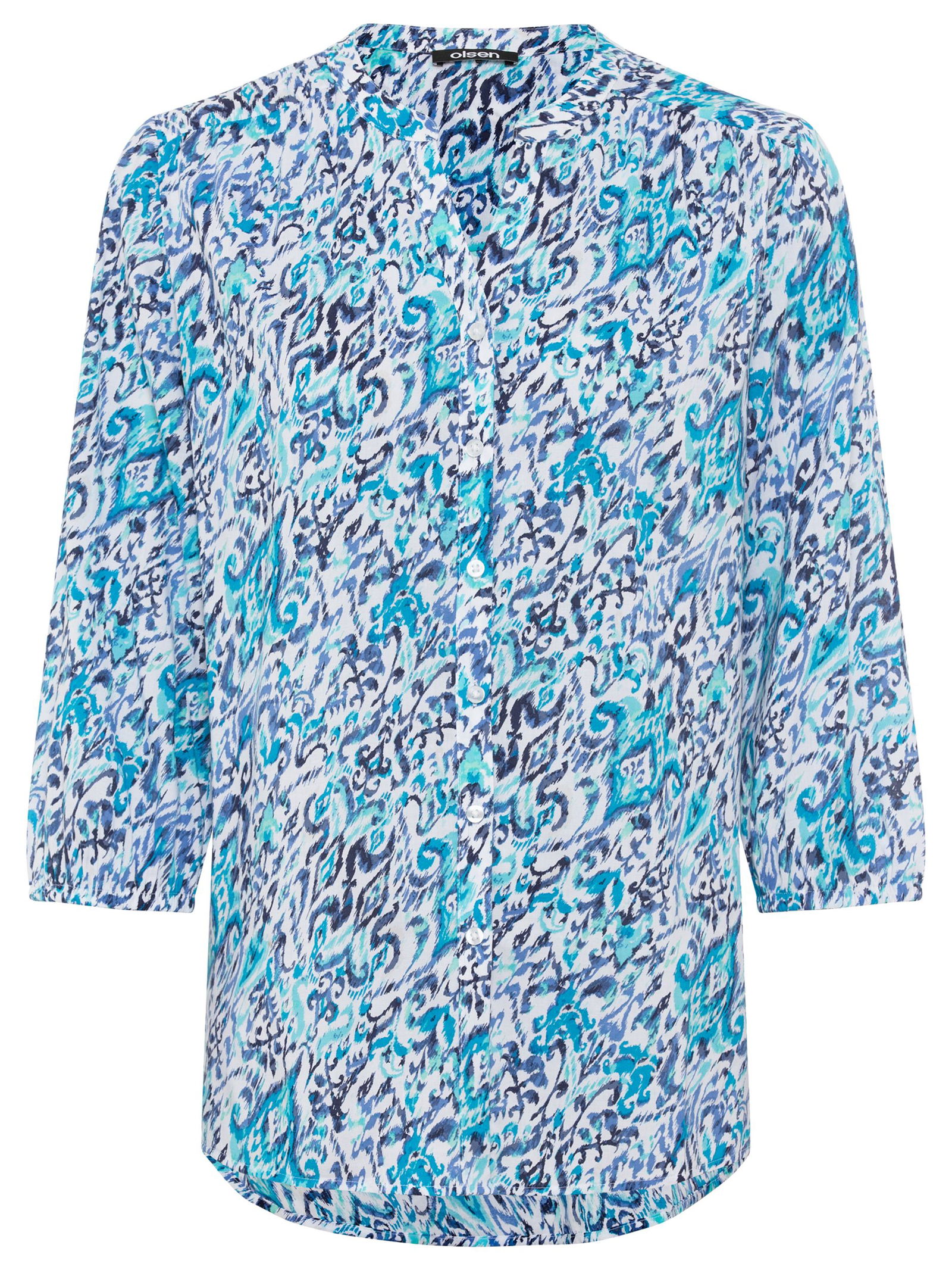 0174a49e3f12f508061ebc202144150d Olsen | Olsen Druckbluse | 46 | aruba blue